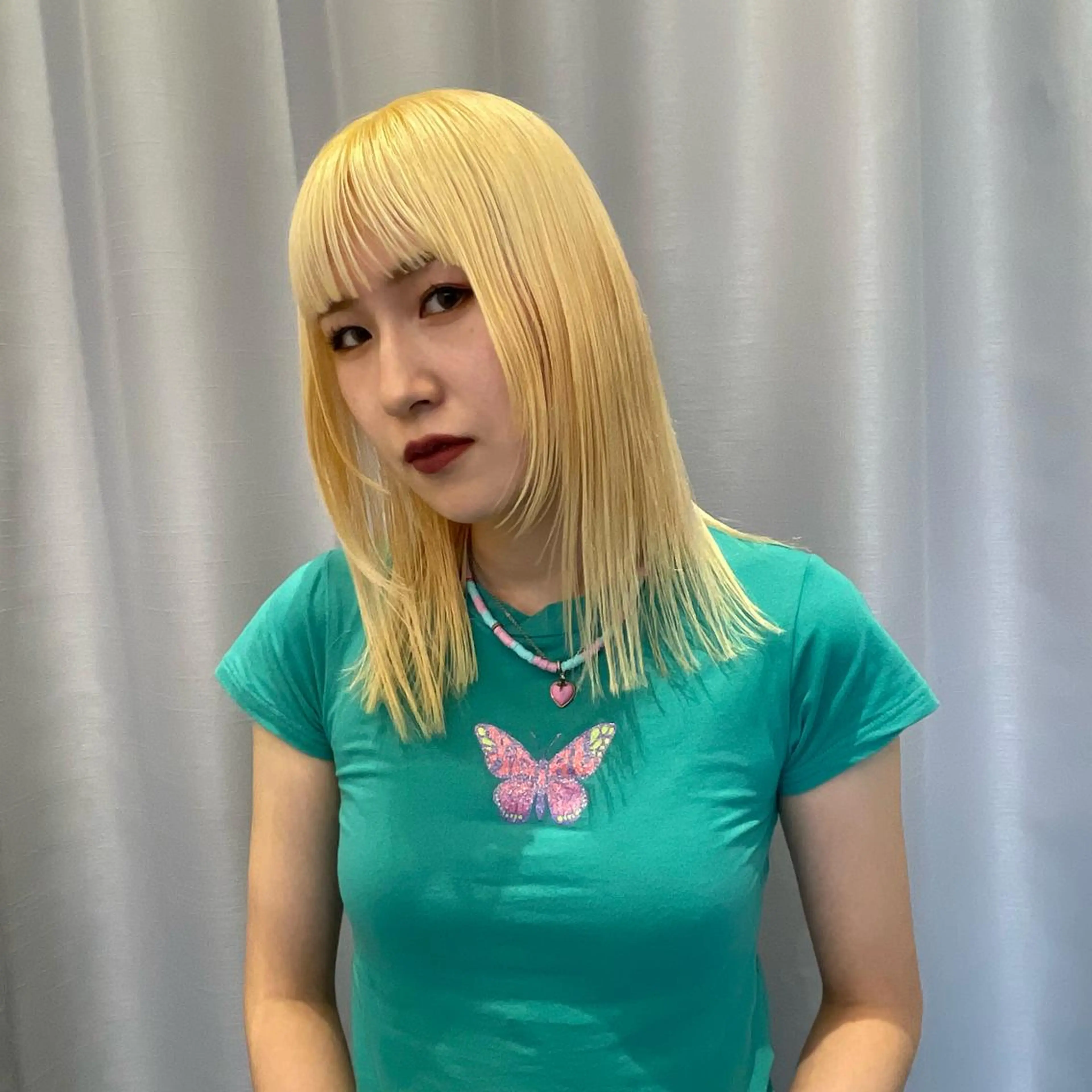 ミディアム カラー カット ヘアカラー トリートメント SALOWIN所属・ブリーチ🪡 ボブ🐬レイヤーのヘアスタイル