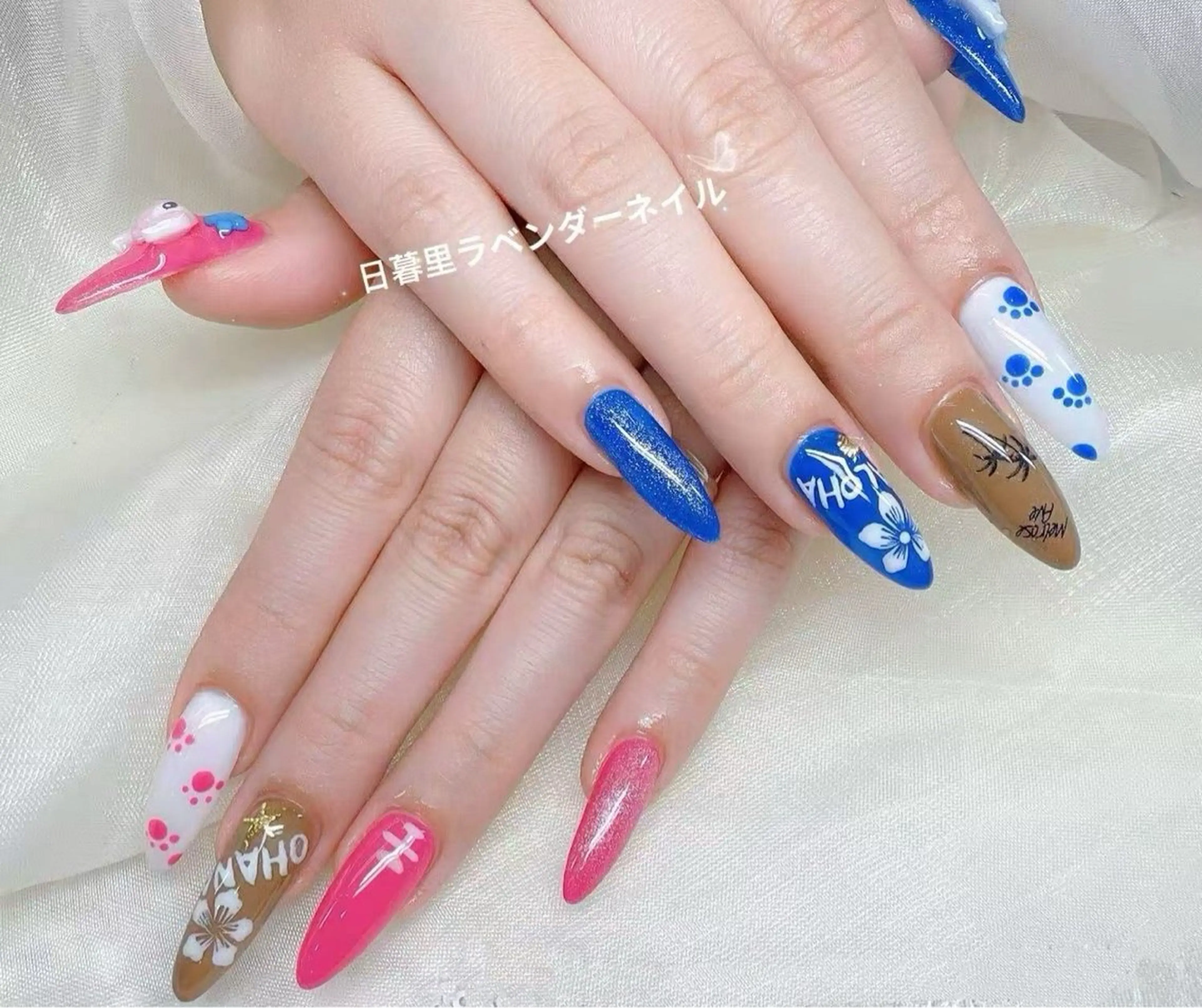 ネイル 持ち込み ラベンダー💖日暮里 ルル💖ネイルのネイルデザイン