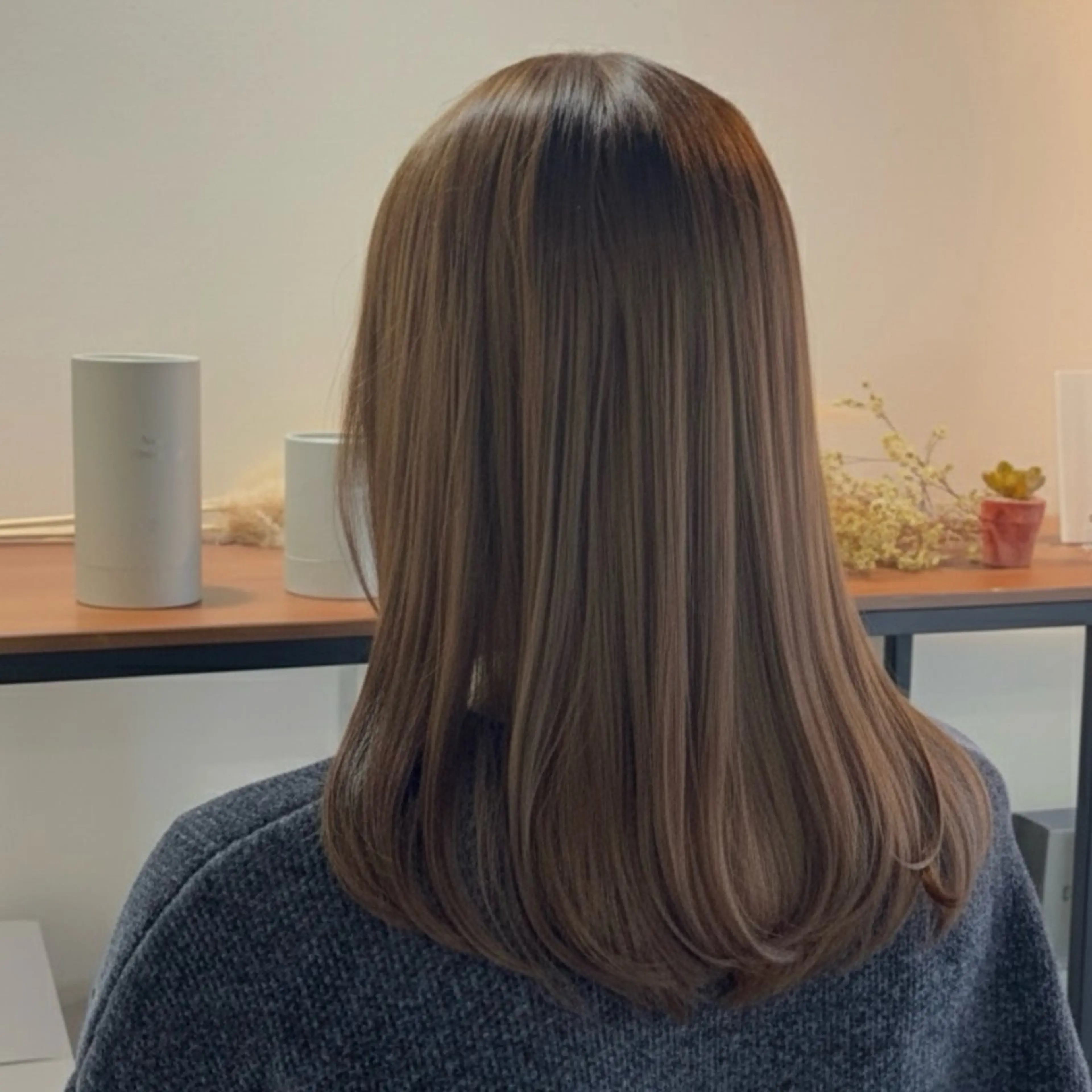 ミディアム カラー ヘアカラー トリートメント 赤み消しカラー🌿‬ 透明感/Hikariのヘアスタイル