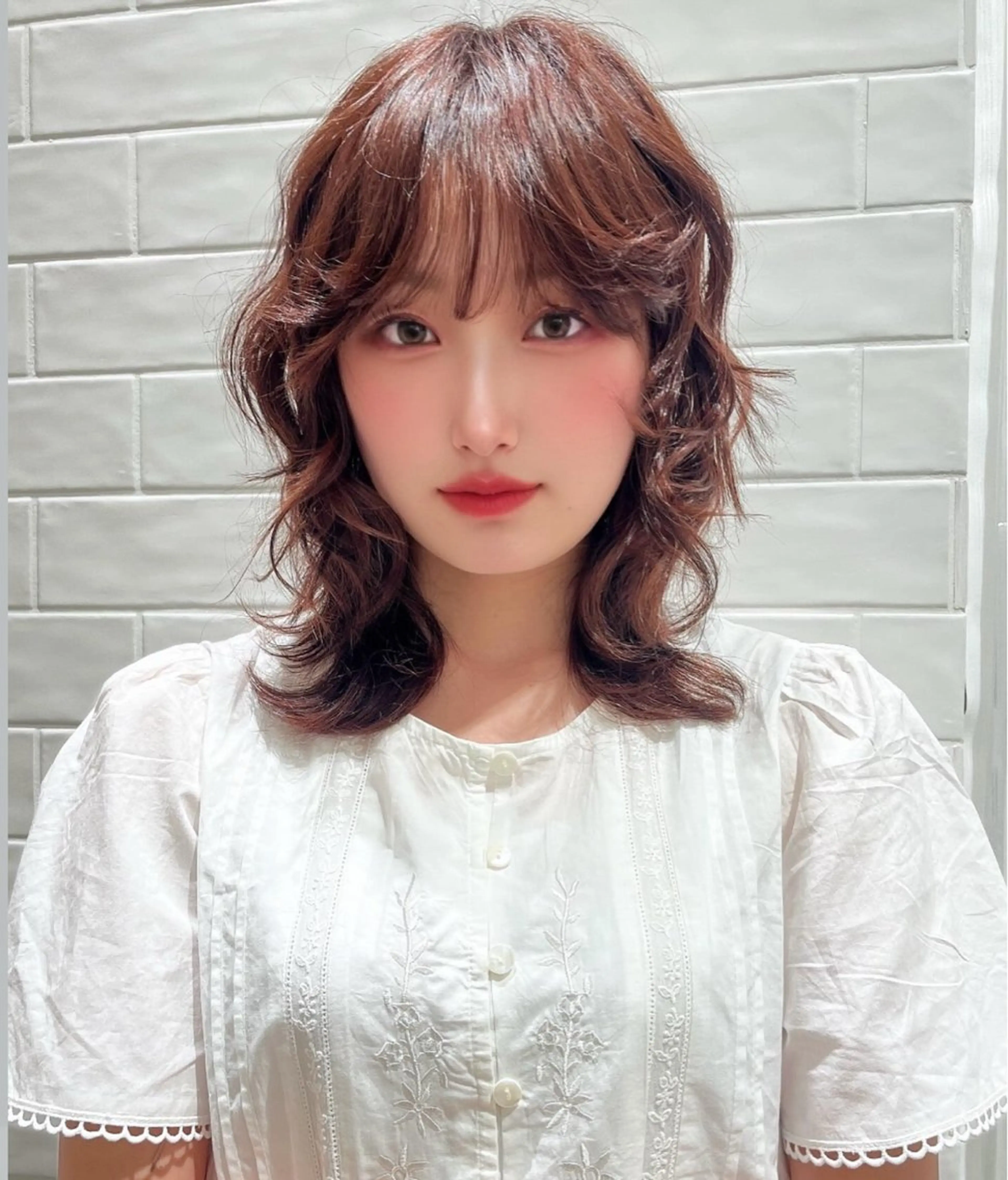 ミディアム カラー ヘアカラー トリートメント stair:case 💖大類舞衣子💖のヘアスタイル