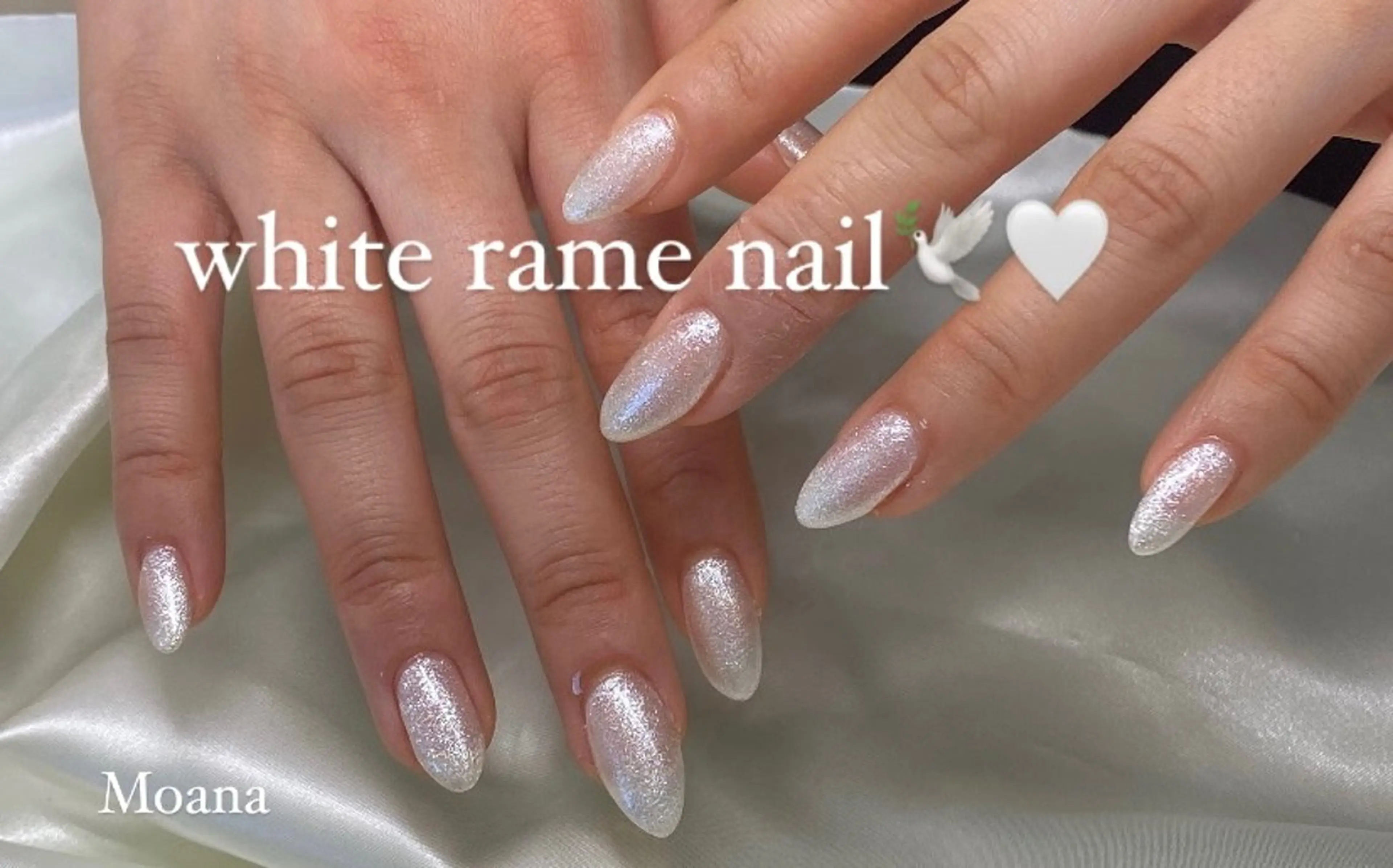 ネイル ラメ(グリッター) 冬ネイル ハンドネイル Moana manamiのネイルデザイン