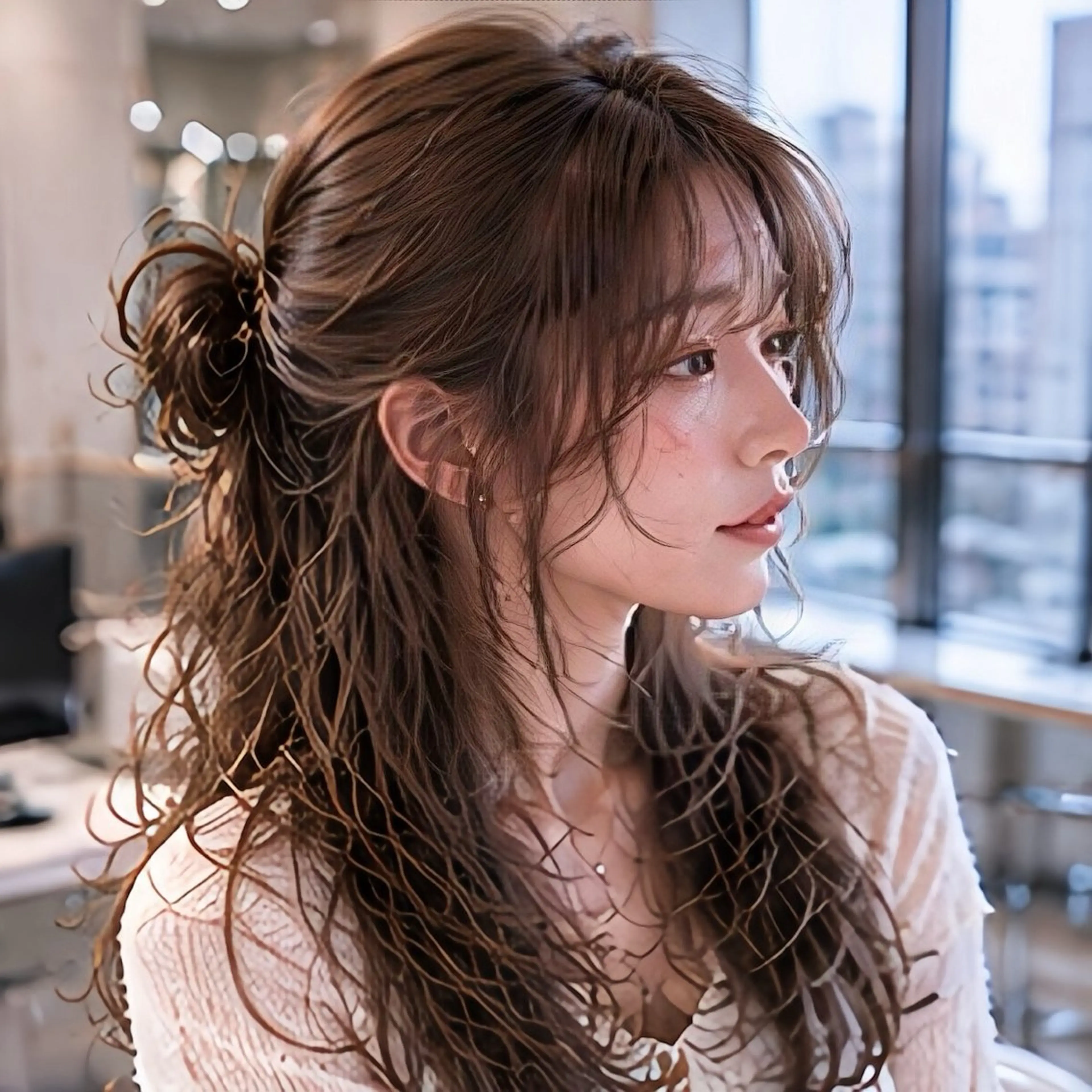 ロング カット 池袋/前髪/顔周り 🎀髪質改善おばかんのヘアスタイル