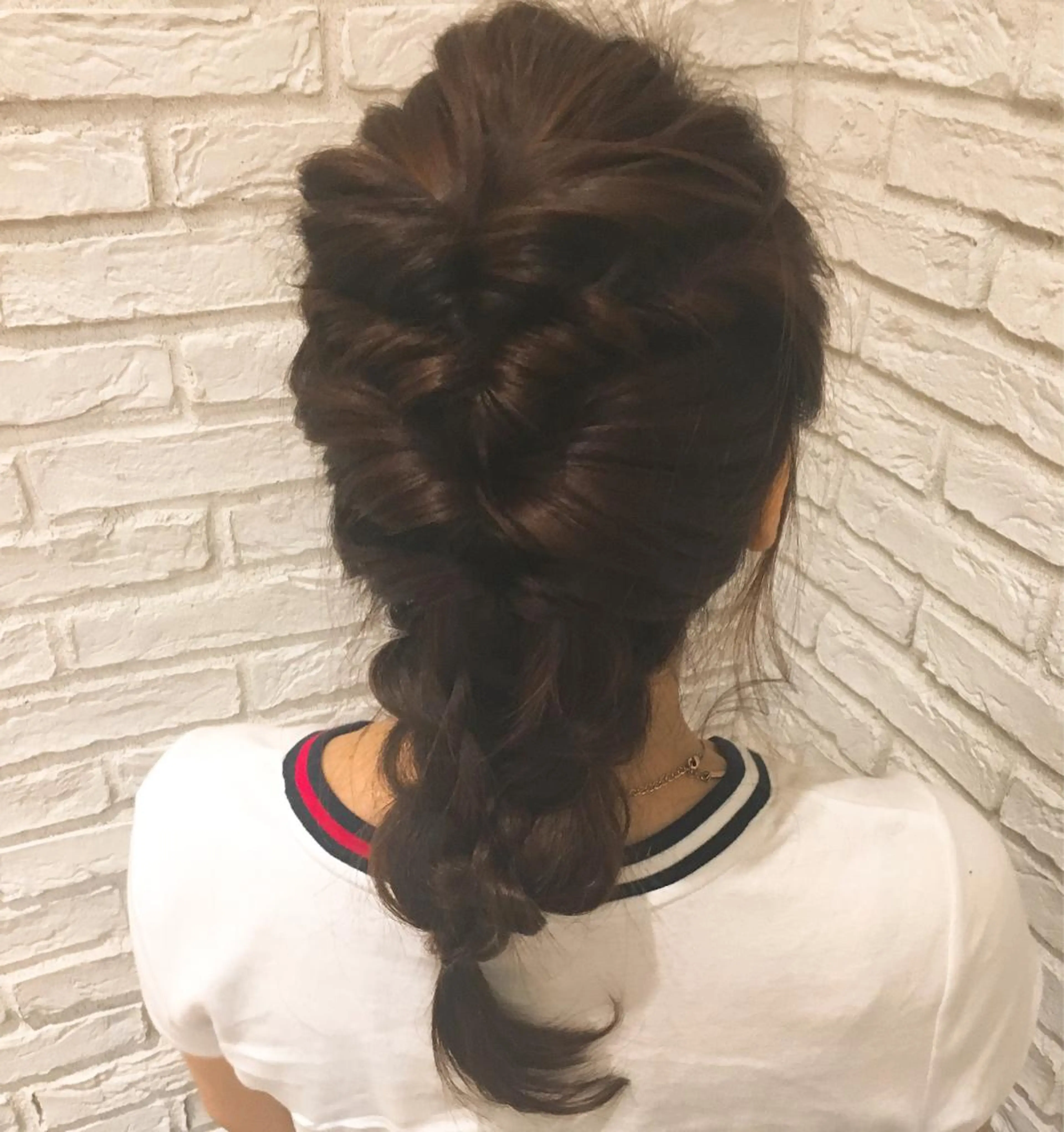 ミディアム カラー ヘアアレンジ 簡単アレンジ 鈴木 麻希のヘアスタイル