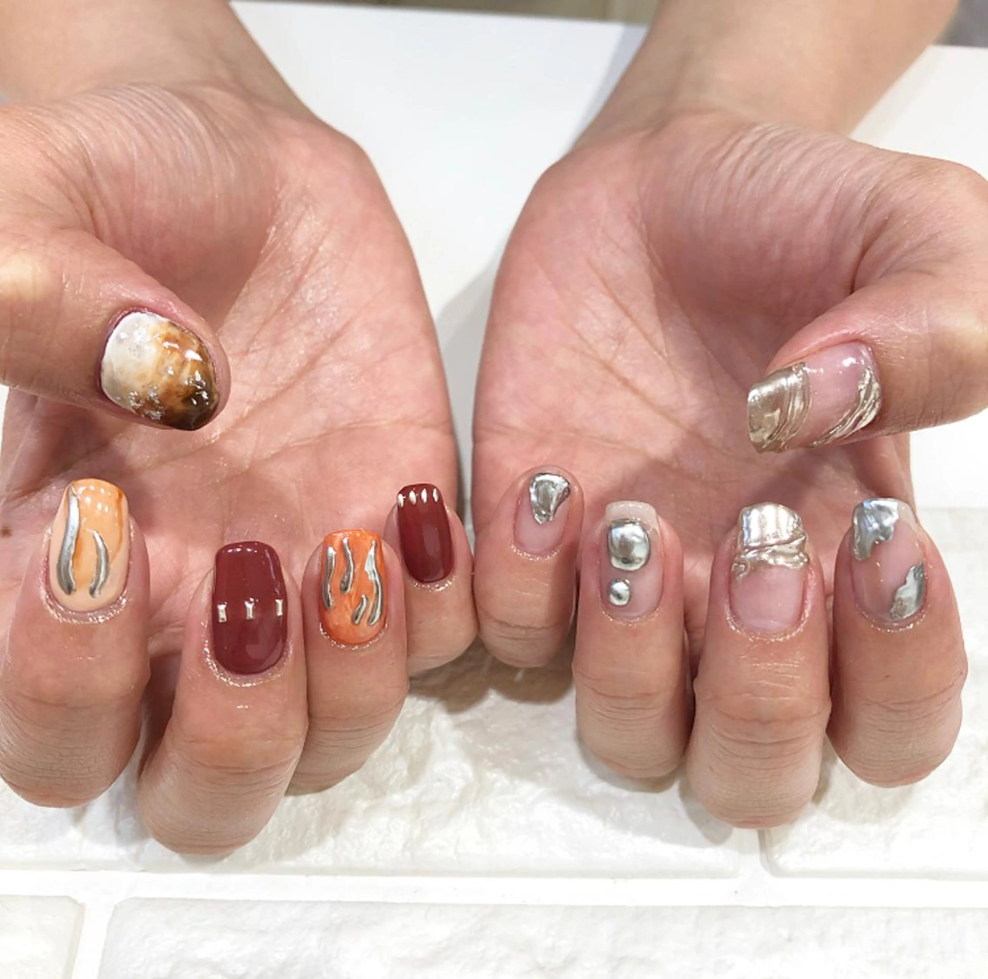 ネイル アートネイル ニュアンスネイル rina eye&nailのマツエク・マツパデザイン