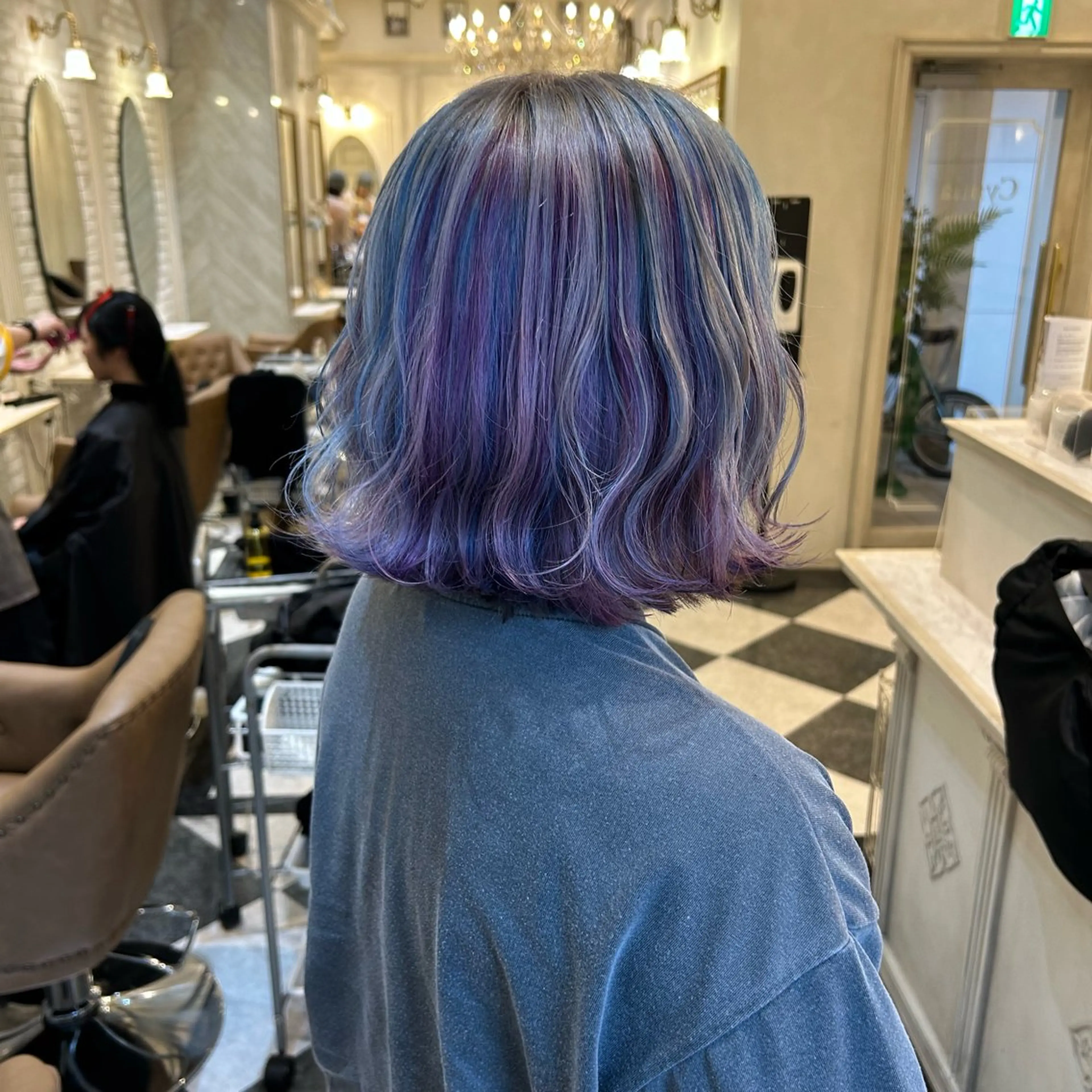 ミディアム カラー ゆう🫧 透明感/ハイトーンのヘアスタイル