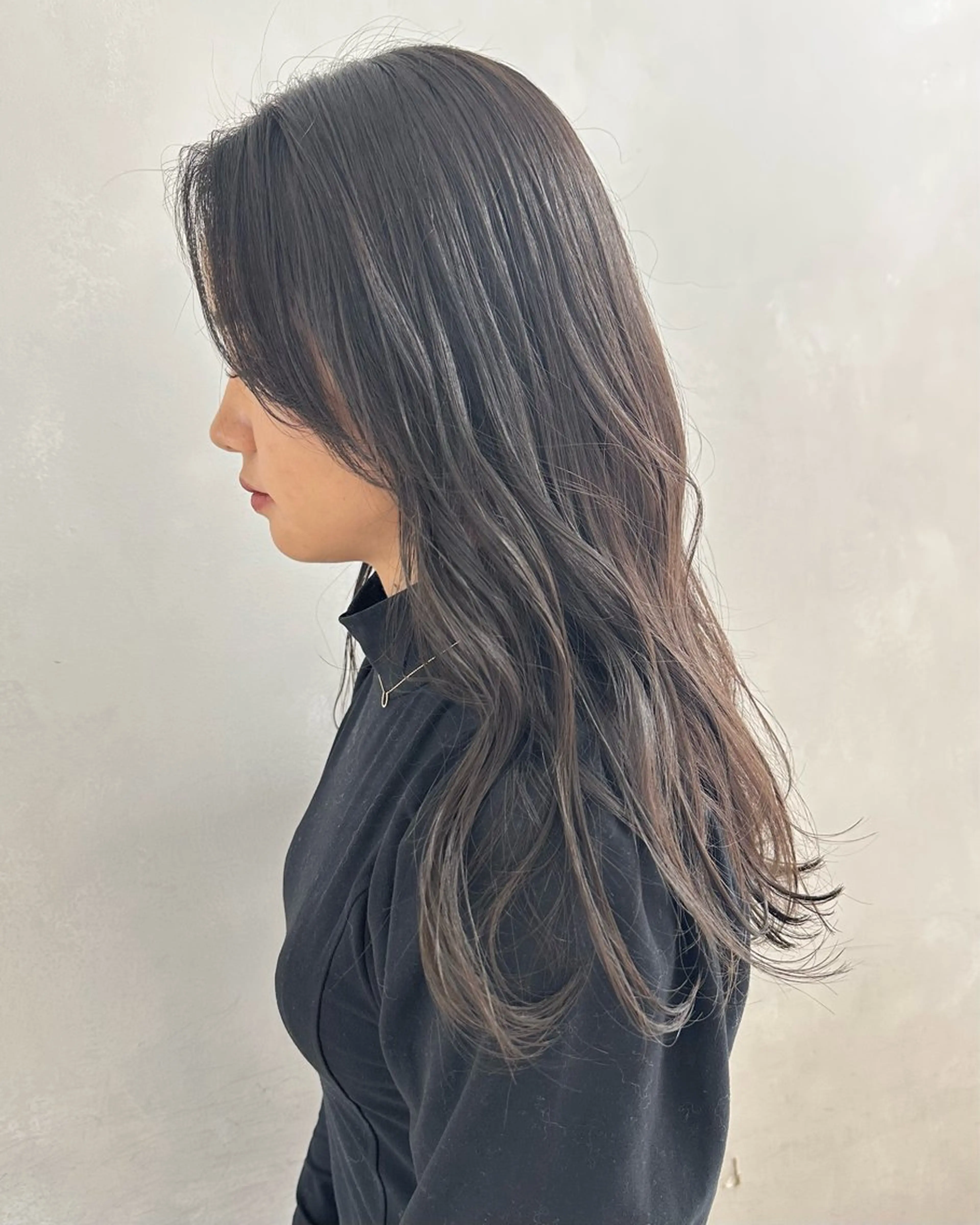 セミロング カラー ヘアアレンジ カット ヘアカラー トリートメント ヘアセット ブリーチなし透け感/ マンツーマン/Ryoのヘアスタイル