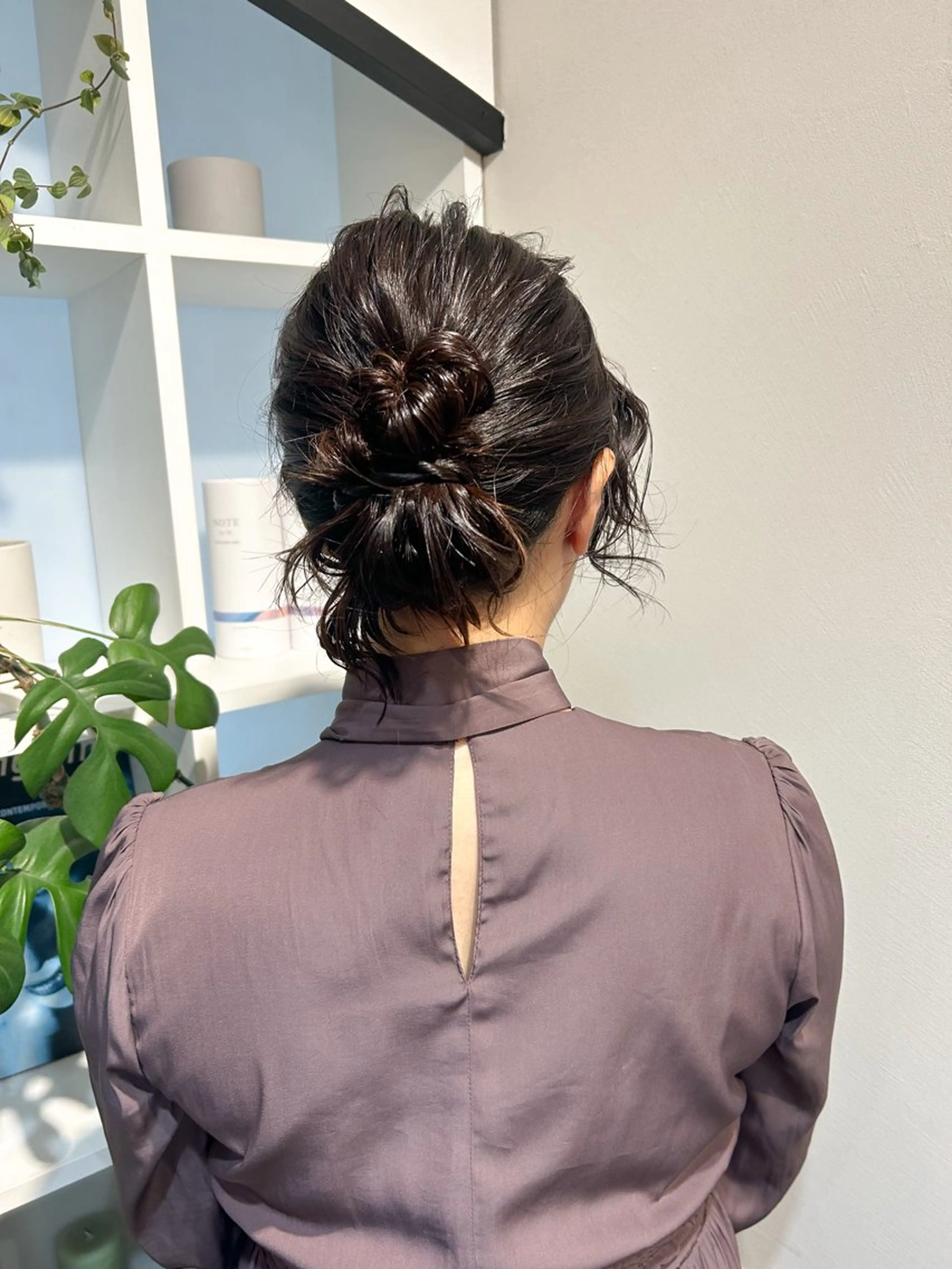 セミロング ヘアセット アレンジ/新宿 透明感カラー/ヤノのヘアスタイル