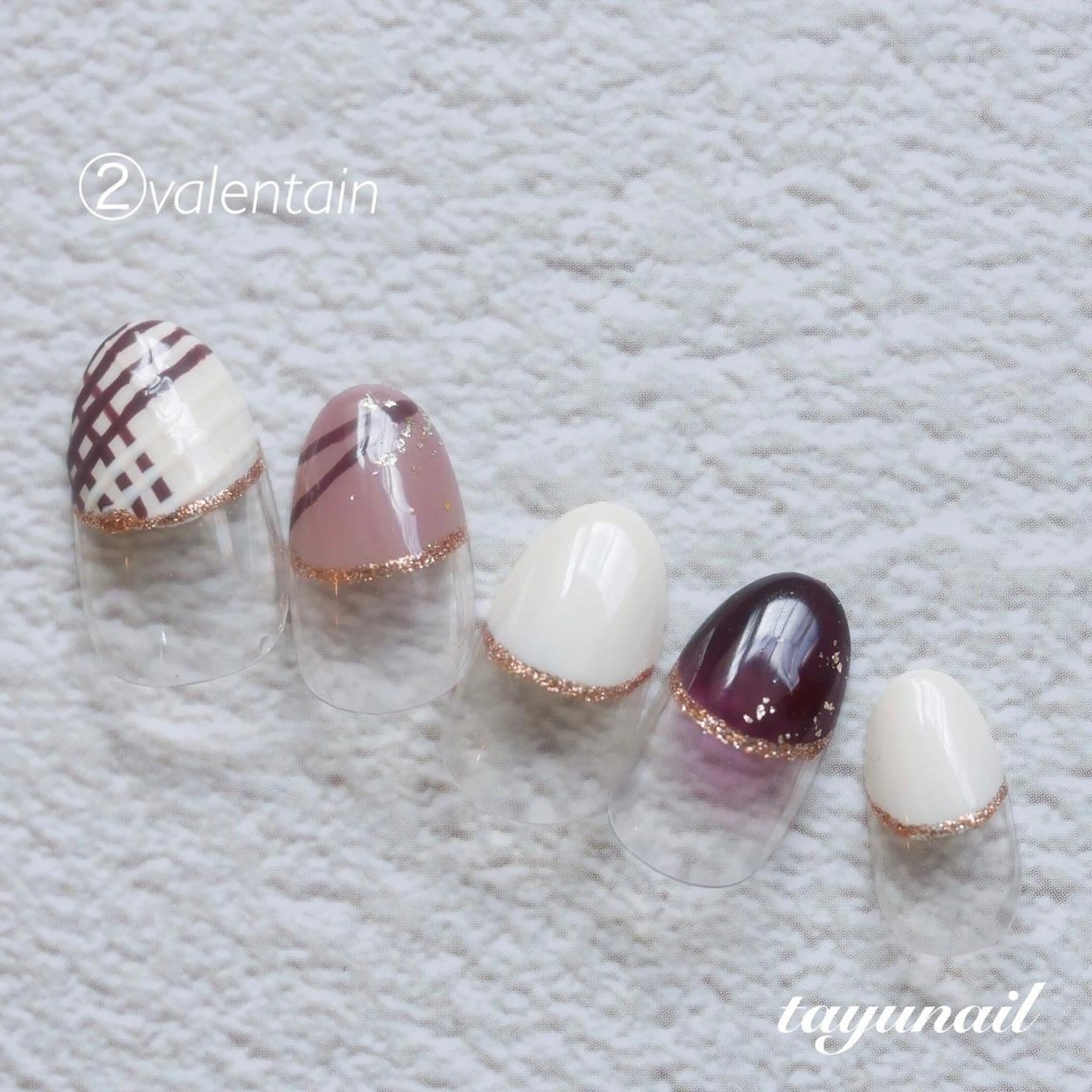 ネイル アートネイル ブルー フレンチネイル ジェルネイル ワンカラーネイル ネイルサロン 【たゆnail】のネイルデザイン