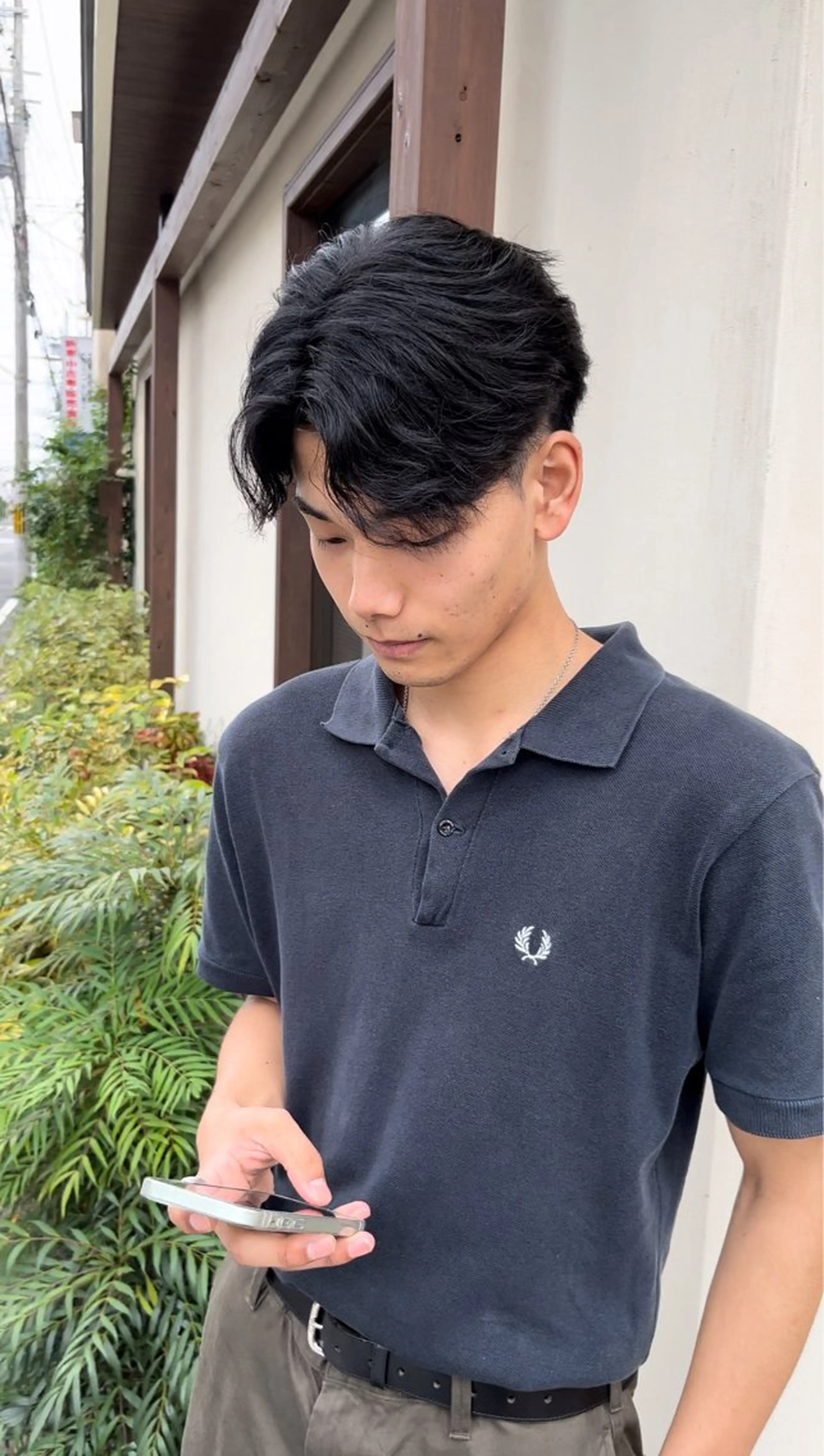 ショート カット パーマ トリートメント 今在家 玲【艶髪スト レート/メンズ】のヘアスタイル