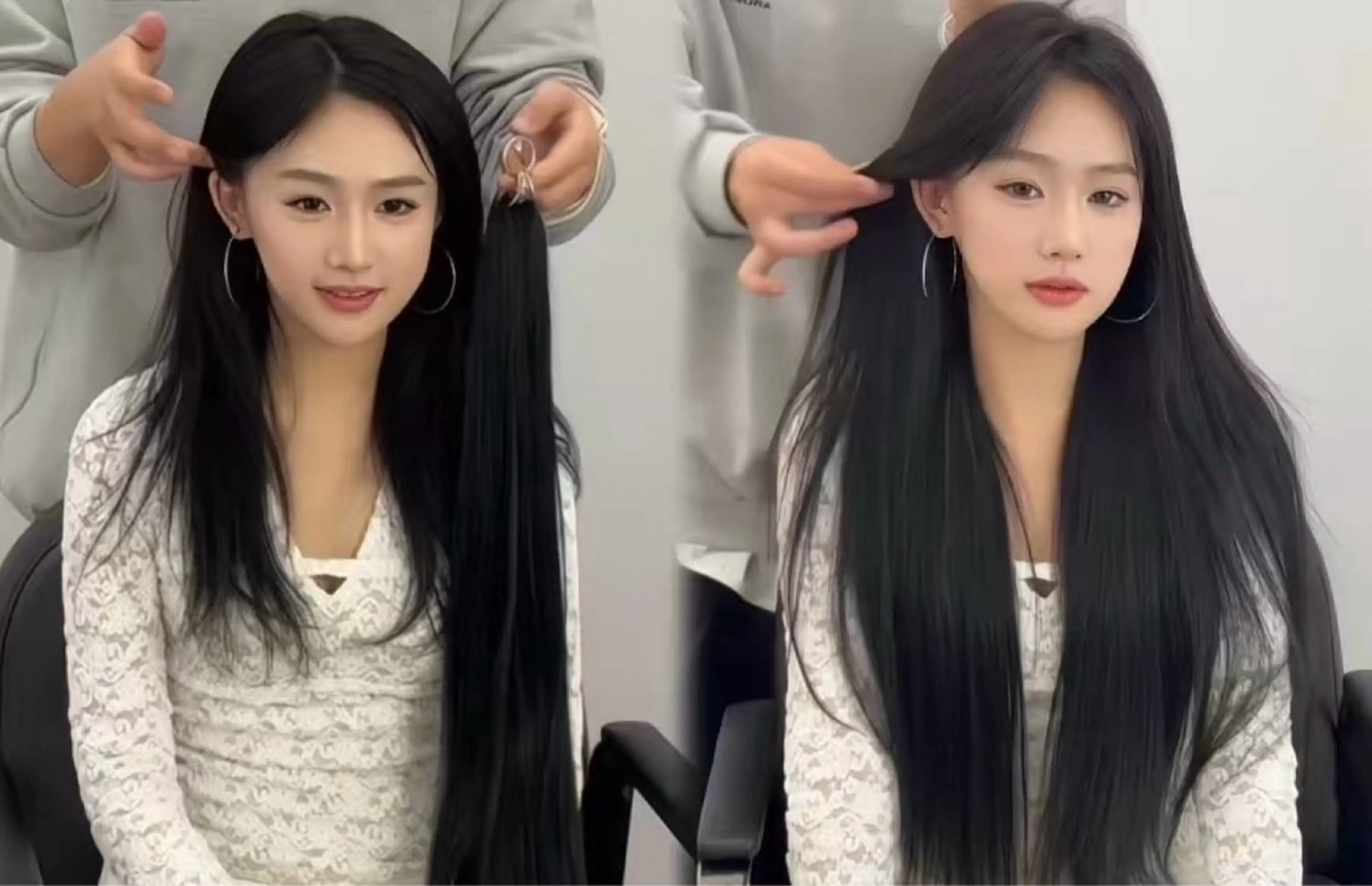 羽エクステ/エクステ JIJIA美容室のヘアスタイル