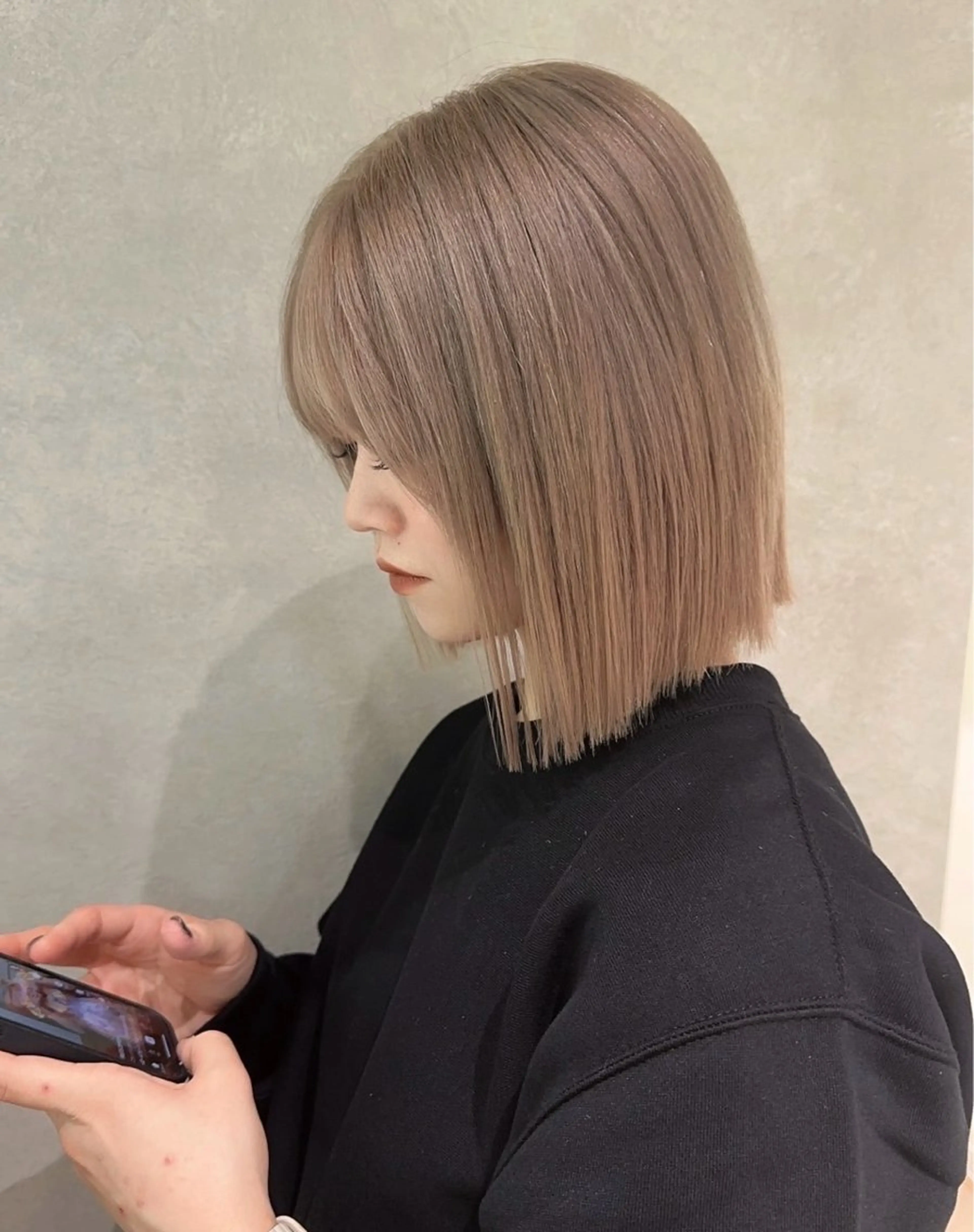 ミディアム ボブ 小寺 唯希のヘアスタイル