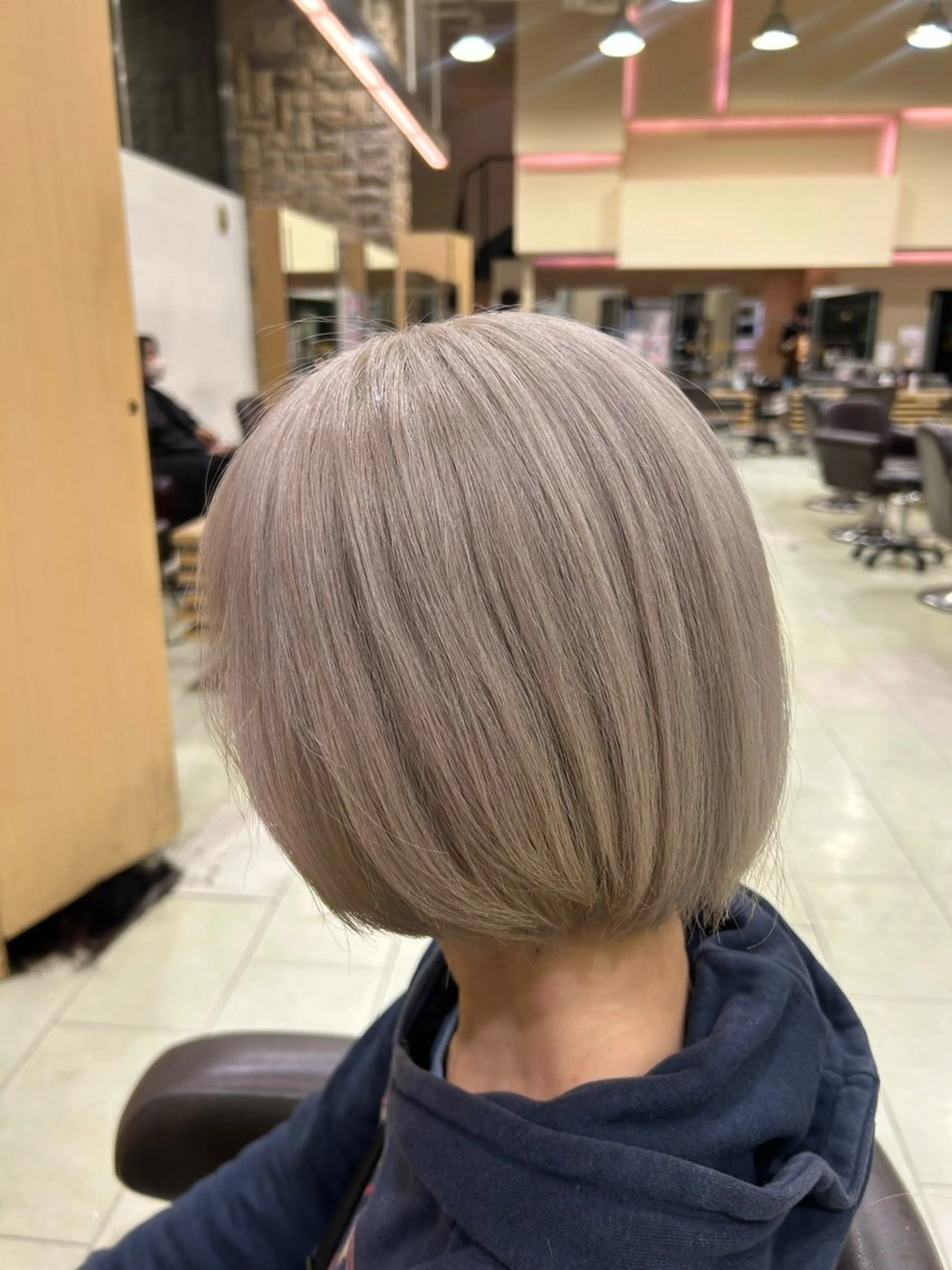 ショート 毛流れ酸性縮毛矯正/ パーマ/ジュンエイのヘアスタイル