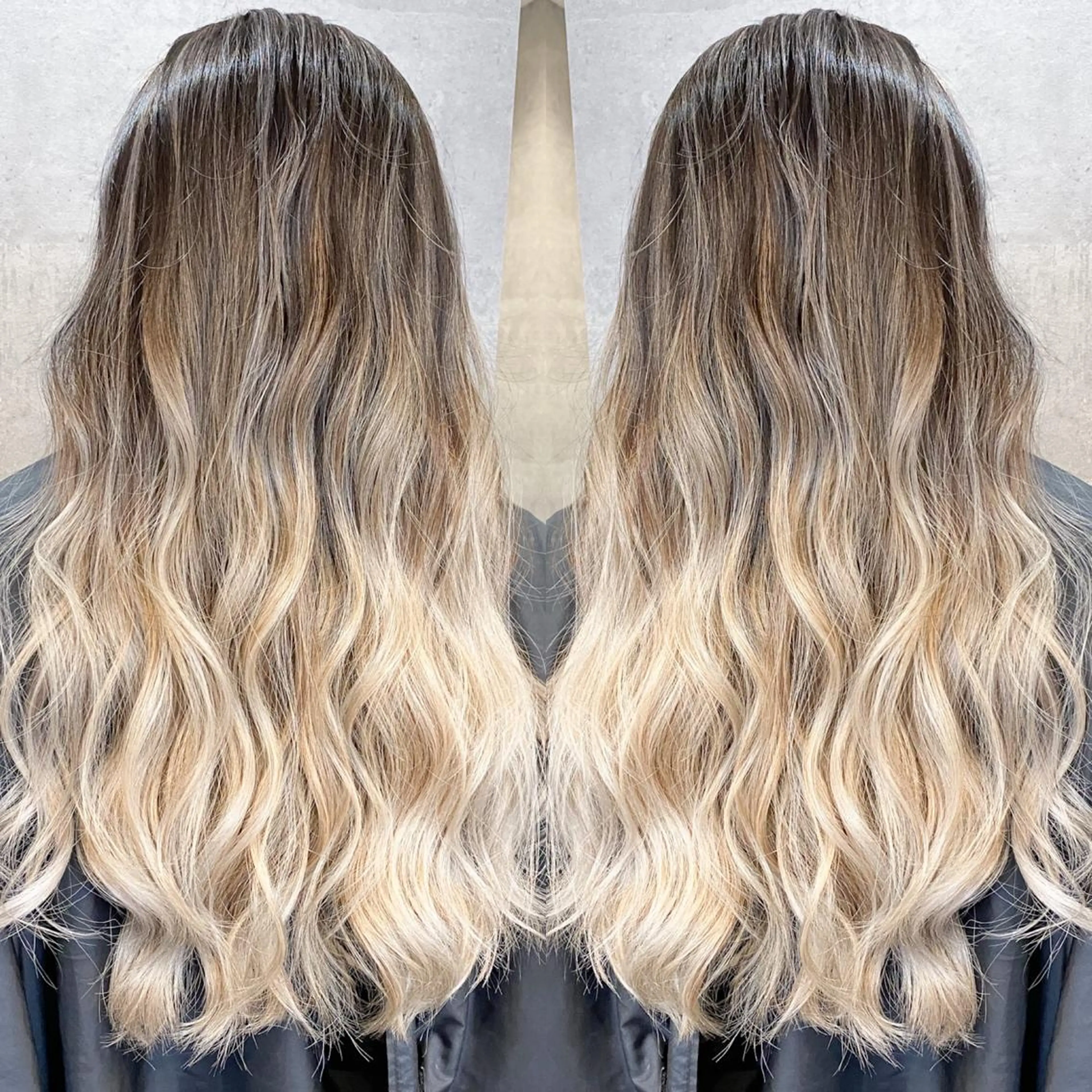 ロング カラー パーマ ヘアアレンジ ネイル マツエク・マツパ バレイヤージュ レイヤーカット トリートメント 井上 一平のヘアスタイル