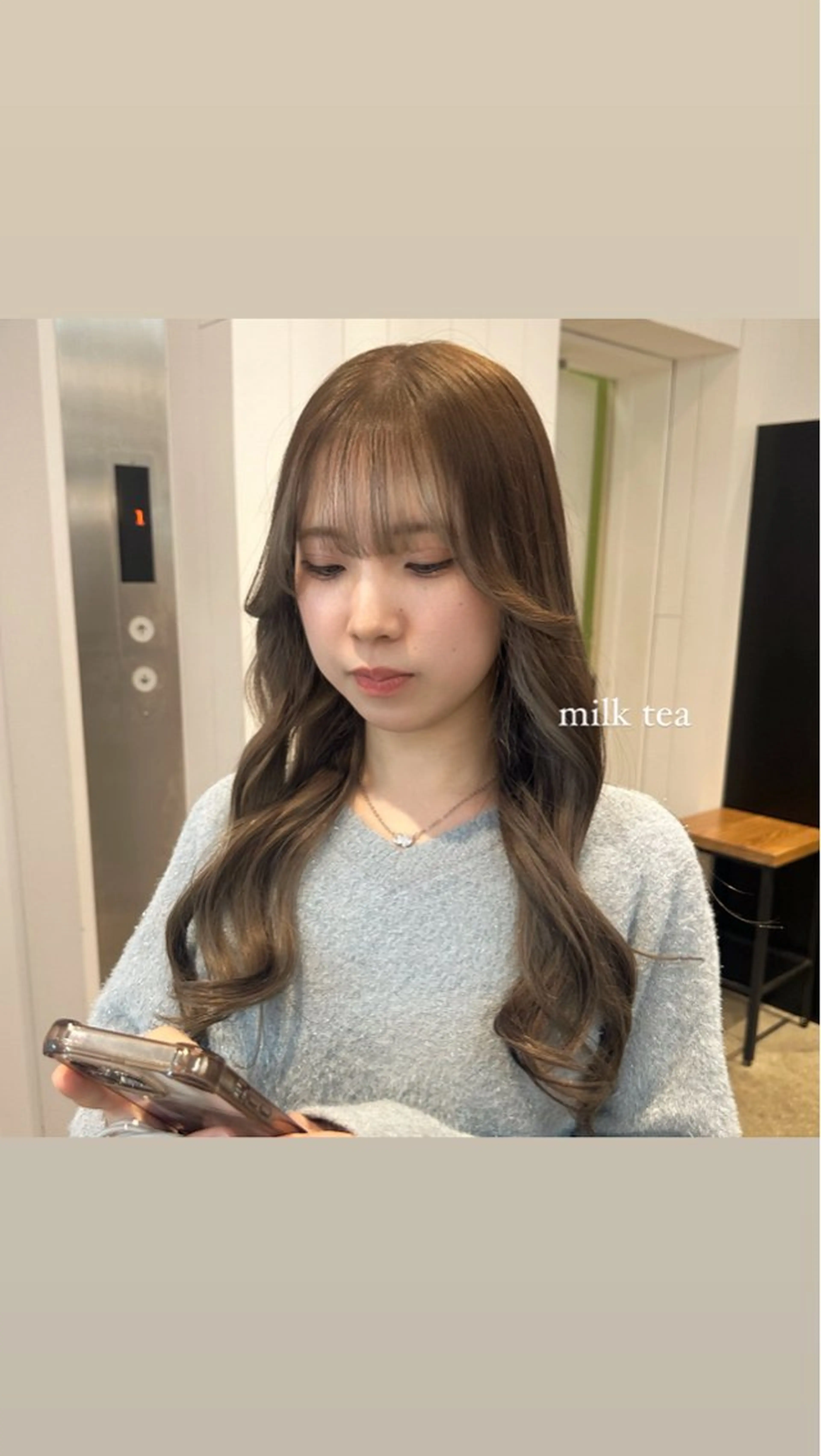 カラー Haruka 🎀暖色カラーのヘアスタイル