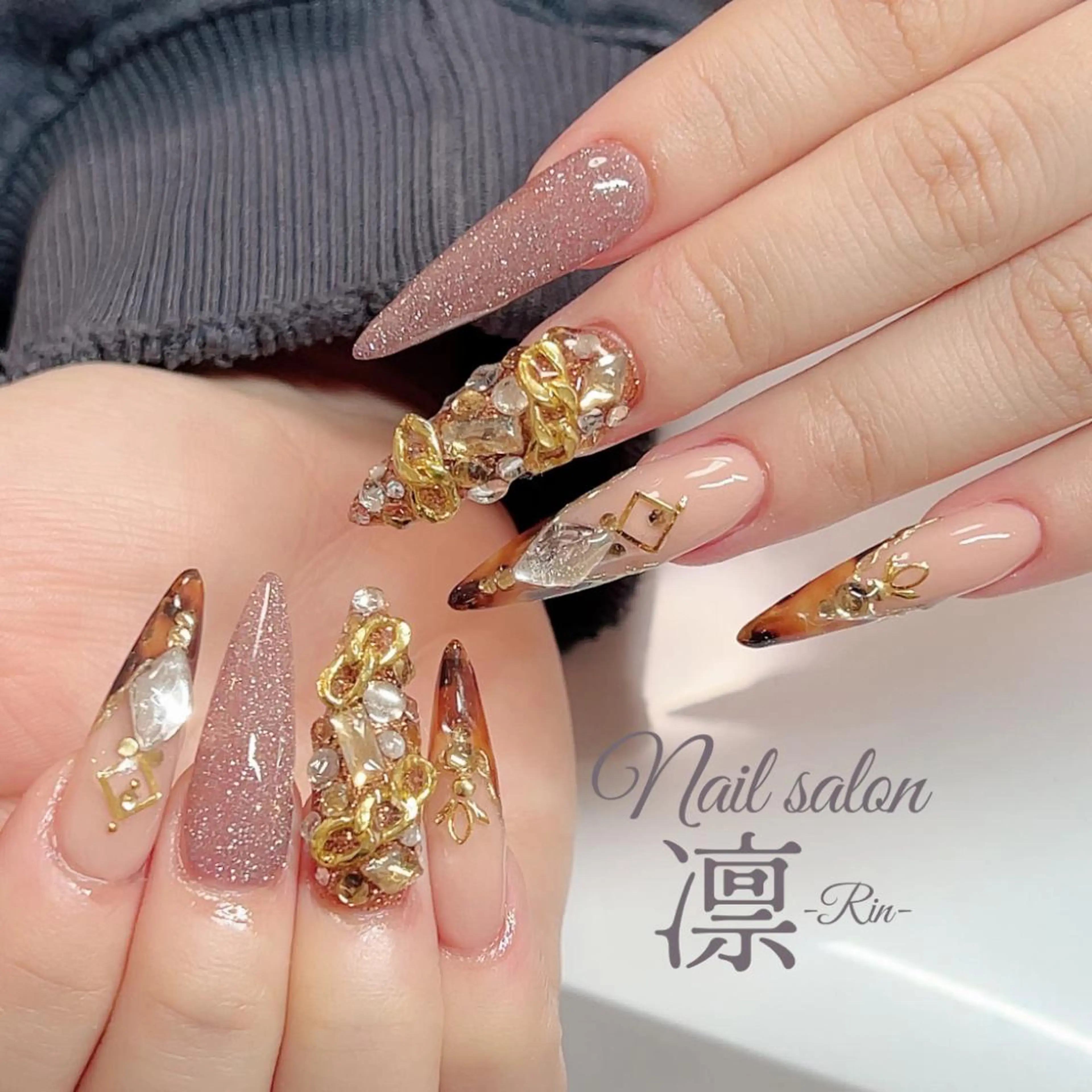 ネイル スカルプネイル private salon凛のネイルデザイン