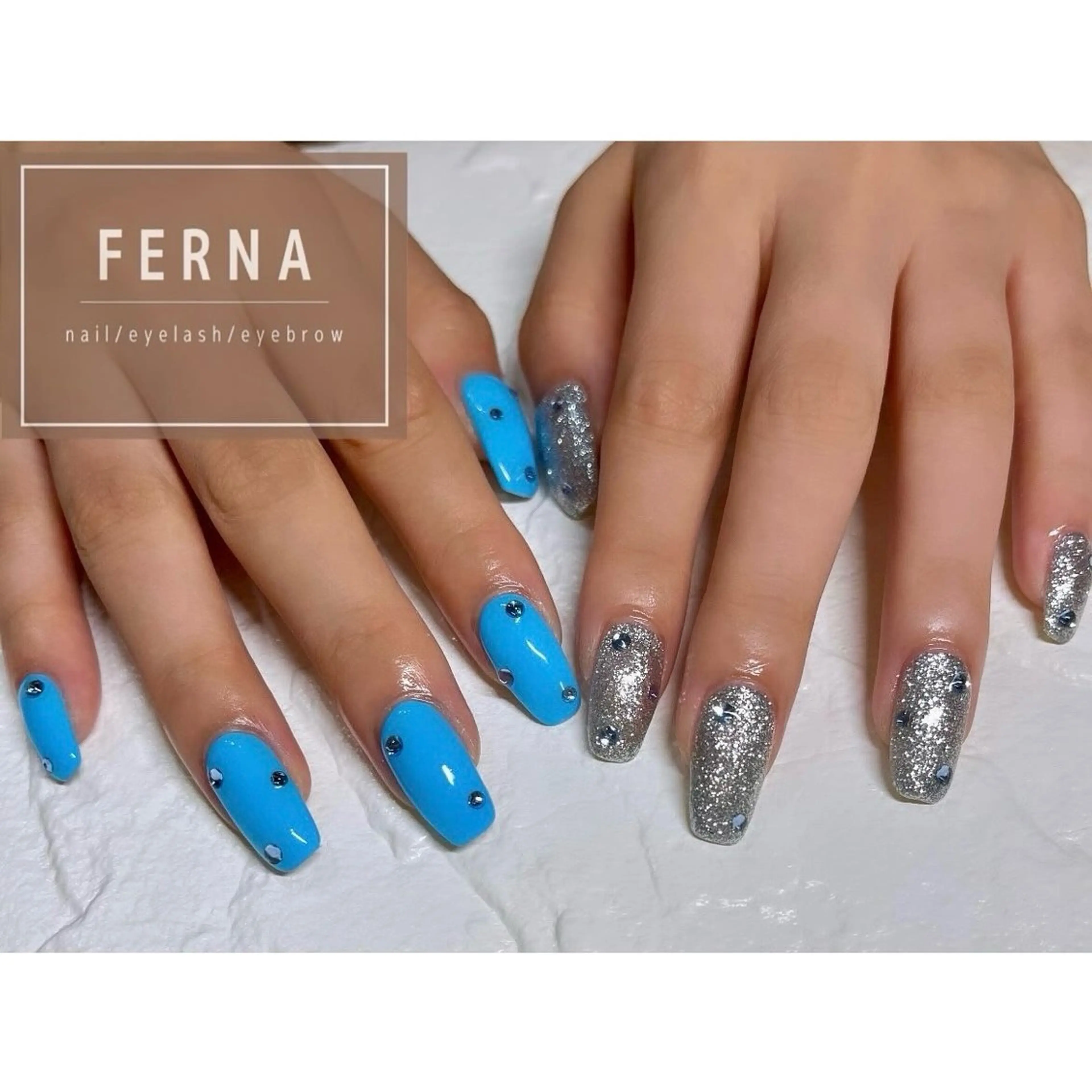 ネイル ワンカラーネイル ストーンネイル FERNA Saoriの眉毛・アイブロウイメージ