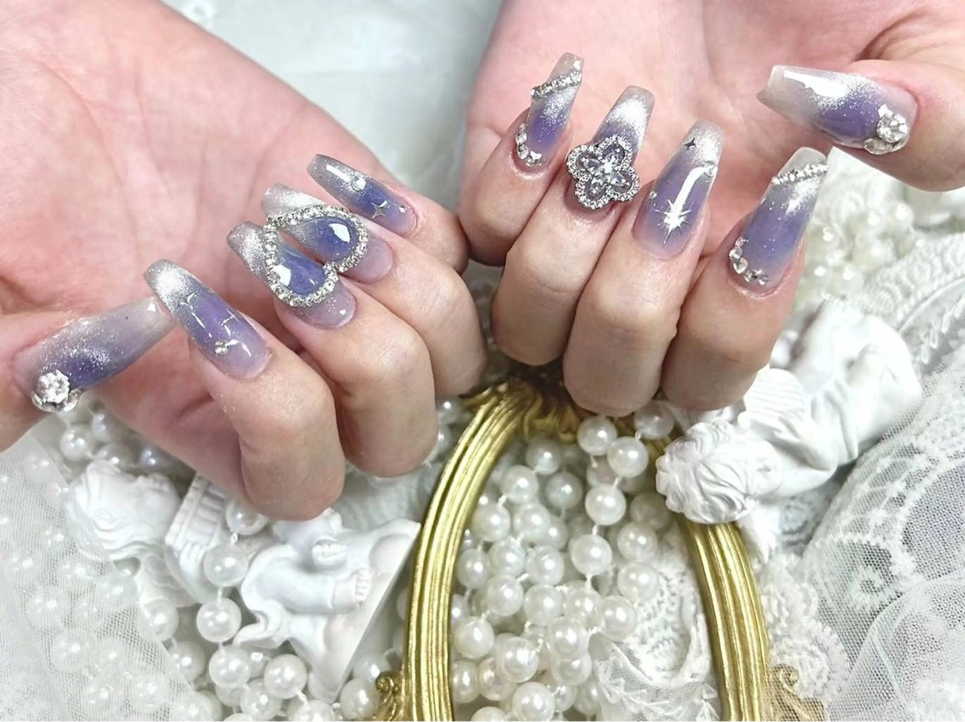 ネイル アートネイル チークネイル フラワーネイル フットネイル ジェルネイル babarla Nailのネイルデザイン
