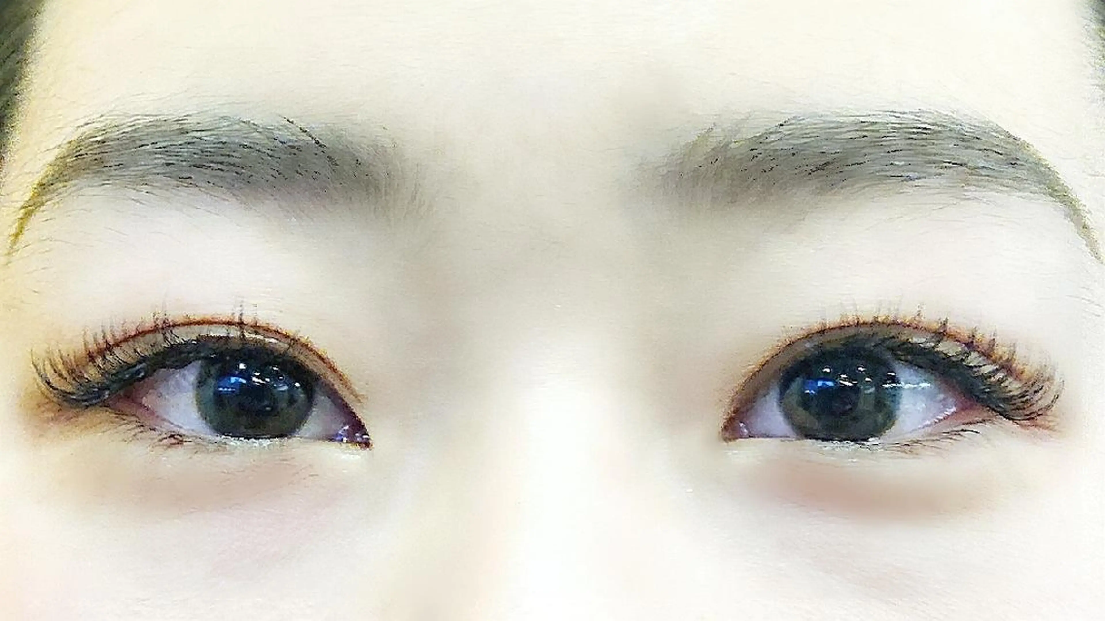 マツエク・マツパ フラットラッシュ 目尻長め blossom🌺 井比のマツエク・マツパデザイン