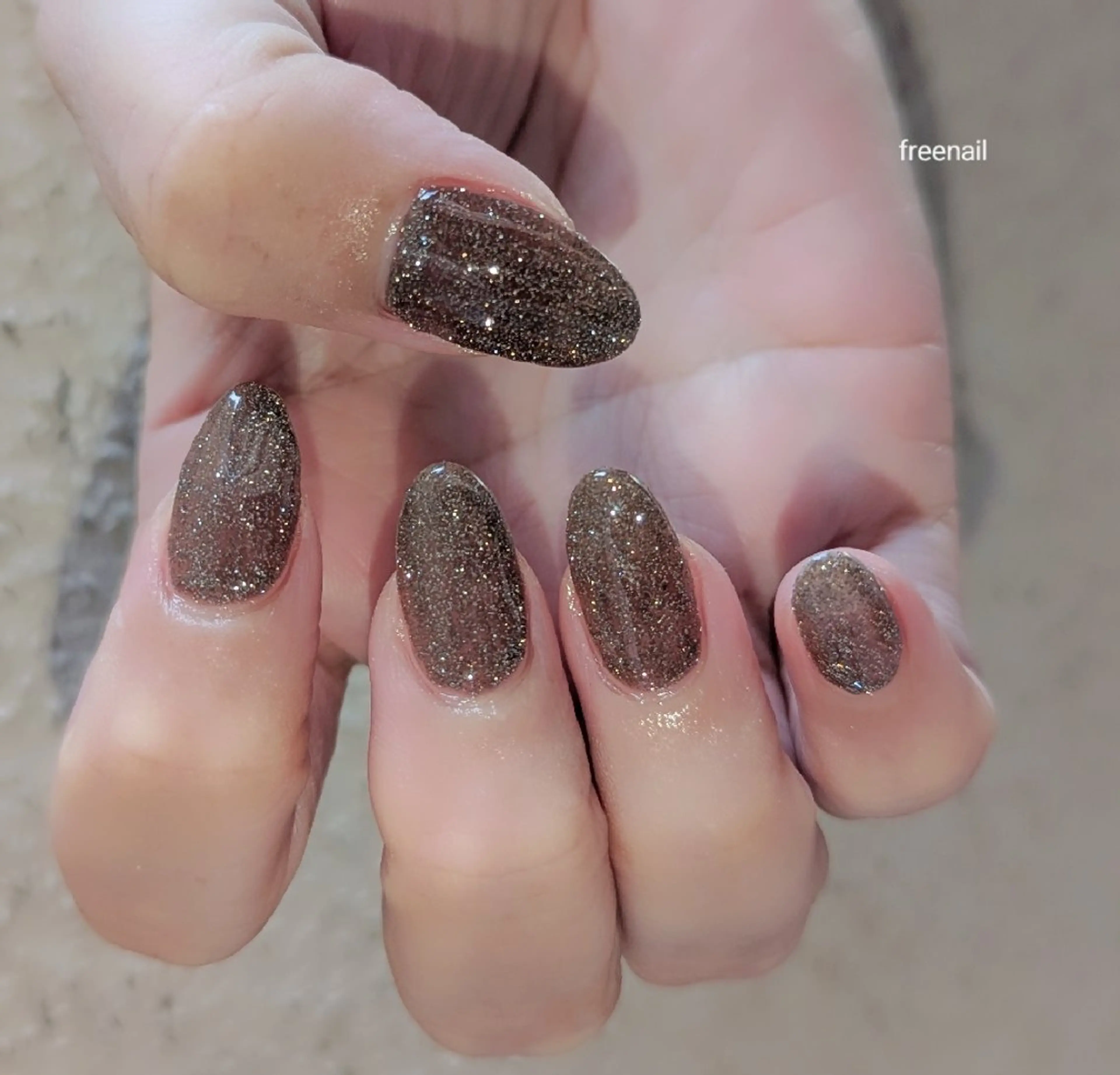 ネイル フラッシュネイル キラキラネイル free nail フリーネイルのネイルデザイン