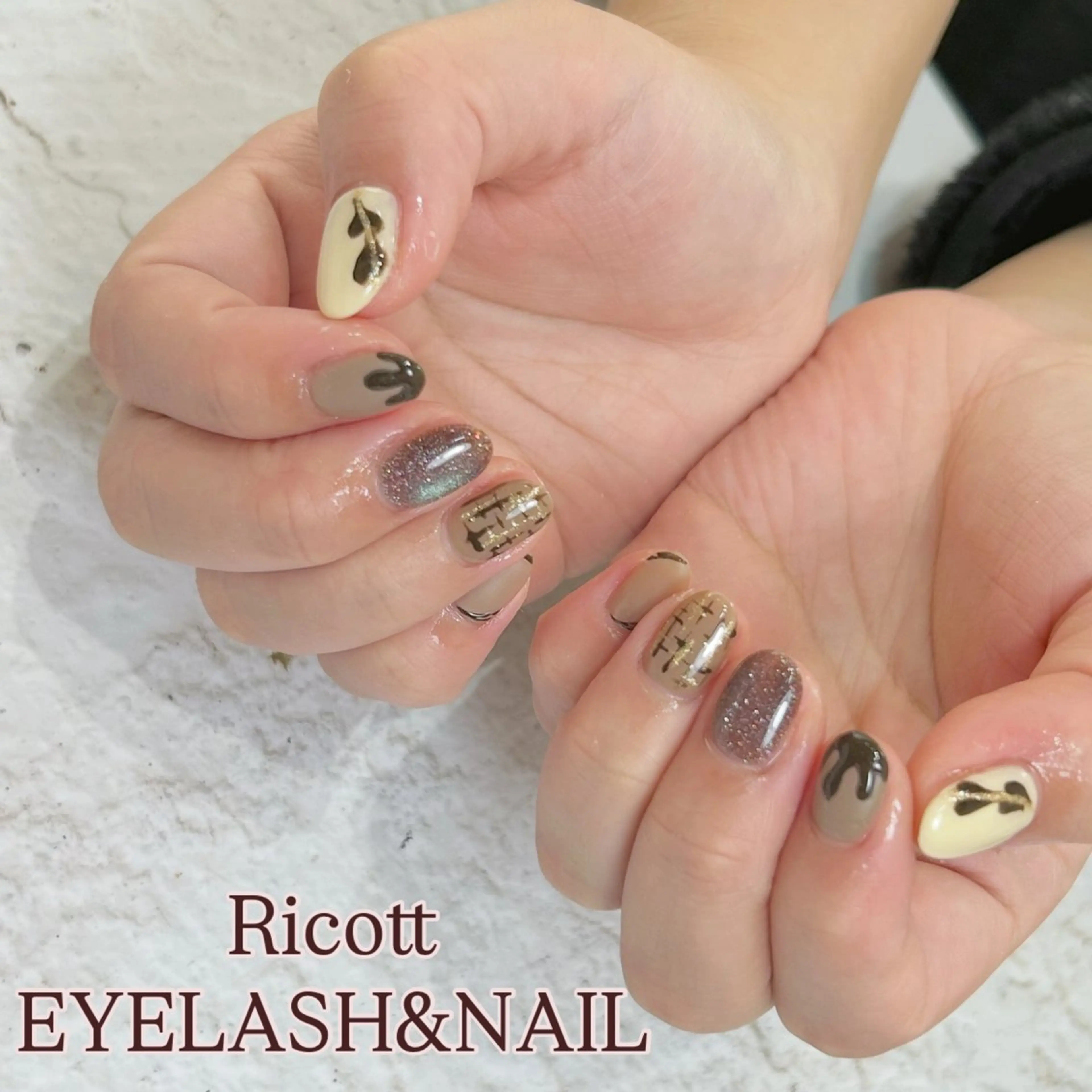 ネイル ハンドネイル RicottEYELASH&NAIL所属・下城 葵のネイルデザイン