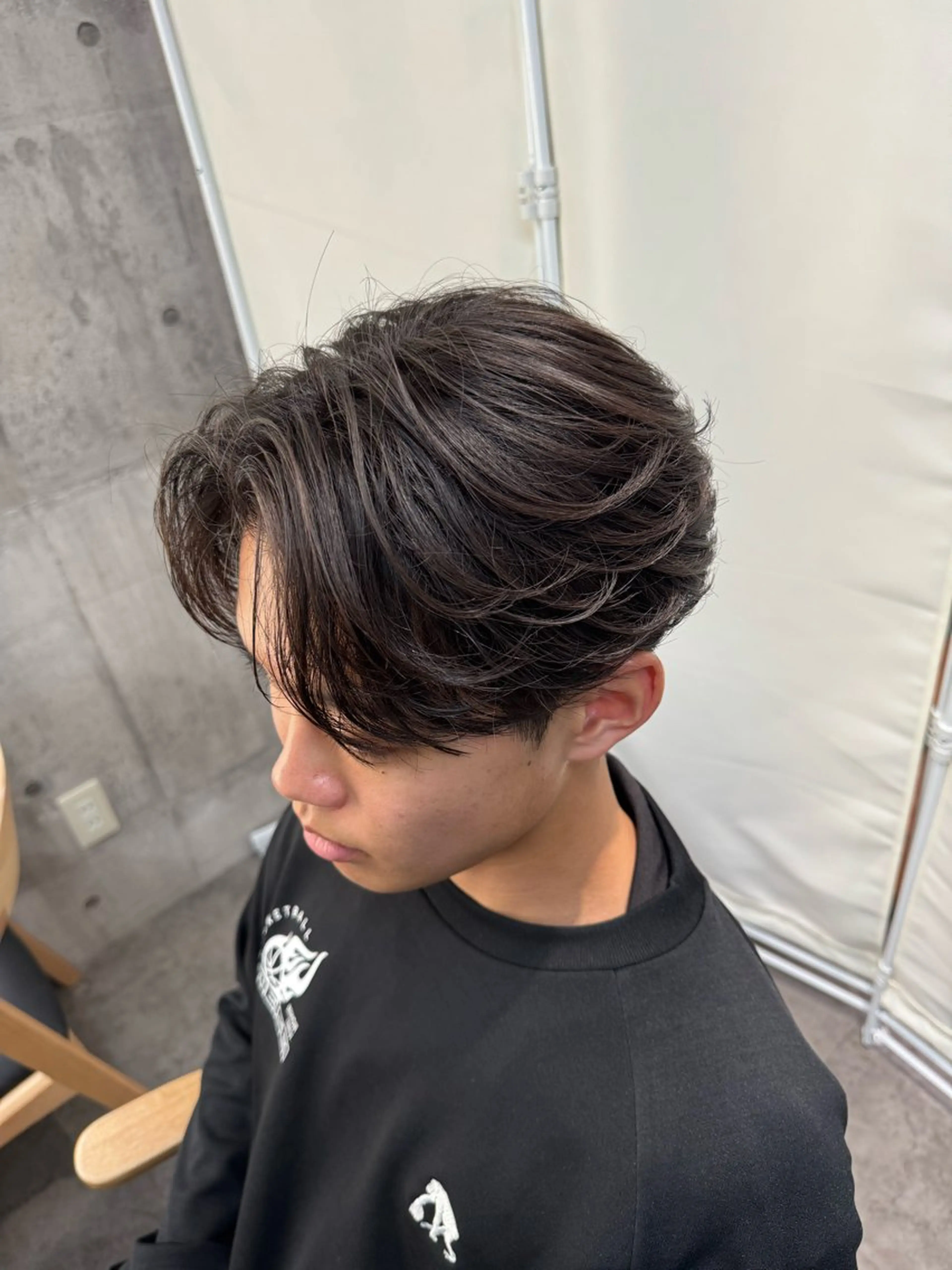 パーマ メンズ メンズパーマ ニュアンスパーマ カット パーマ 立川韓国メンズヘア ニュアンスパーマ安井のヘアスタイル