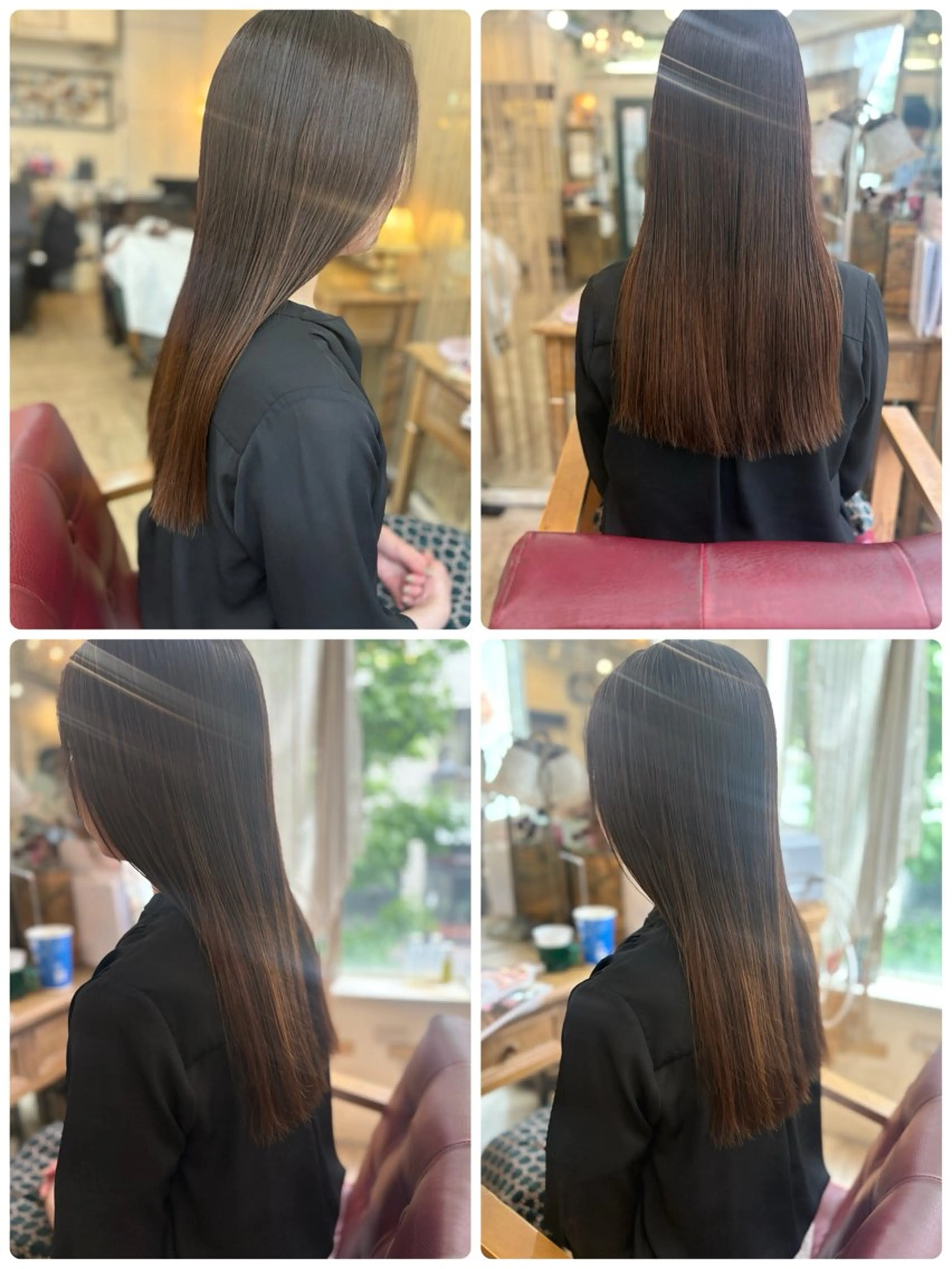 セミロング 髪質改善 酸性ストレート 新宿御苑/艶髪カラー 髪質改善/山口のヘアスタイル