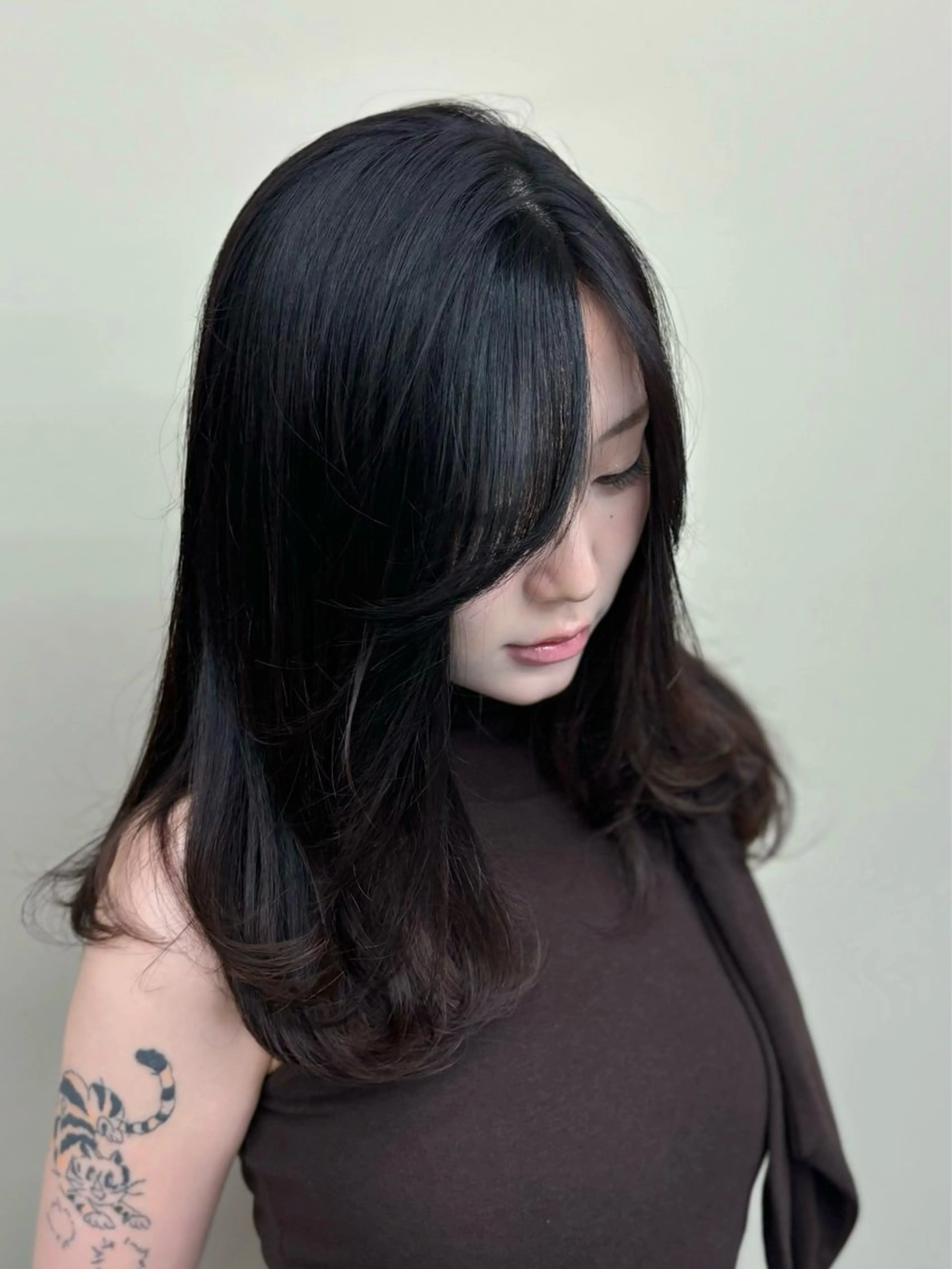 セミロング レイヤーカット カット ヘアカラー トリートメント 韓国ヘア🇰🇷 髪質改善✨️-裕人-のヘアスタイル