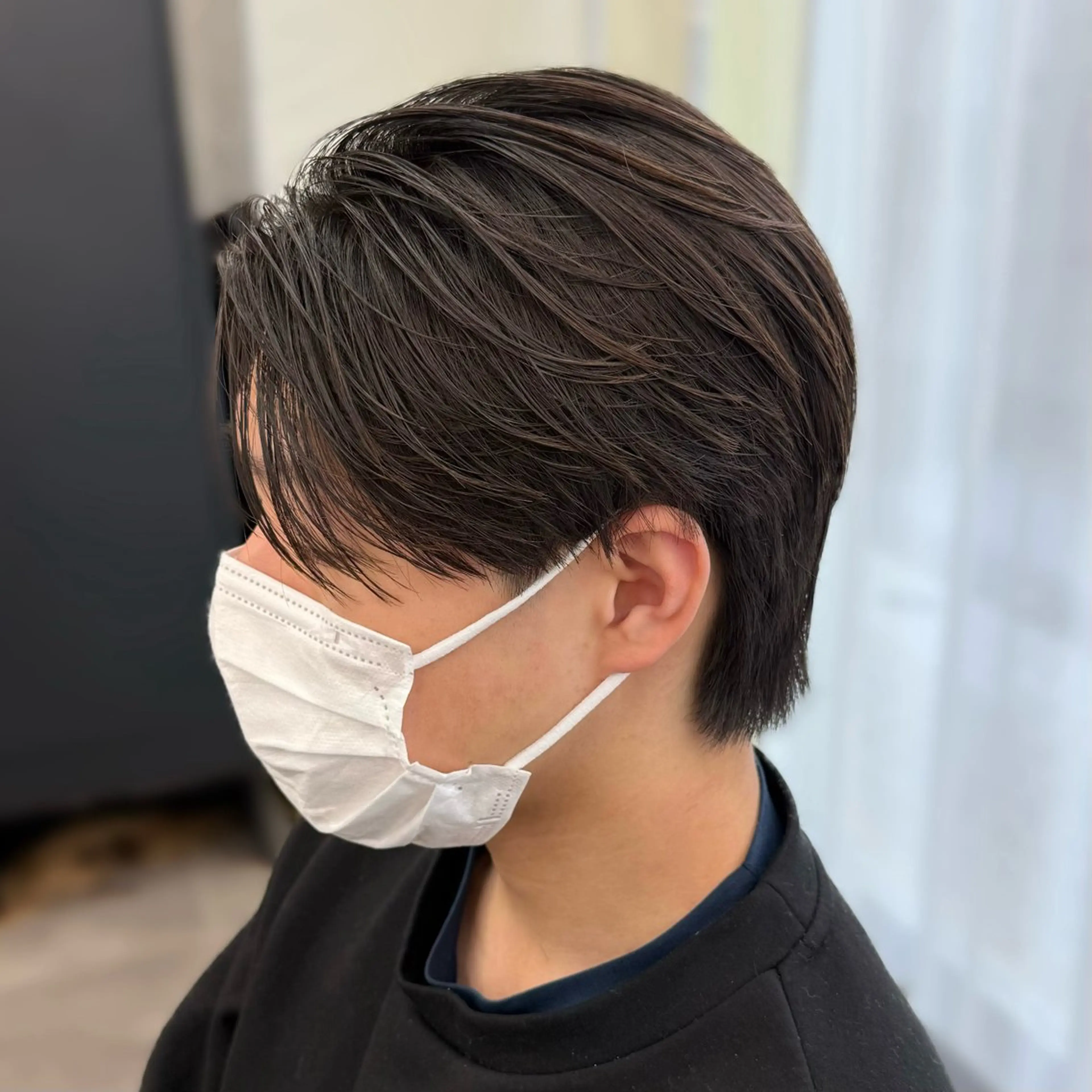 メンズ センターパート メンズパーマ カット  楓🍁COQU ✂︎men's限定のヘアスタイル