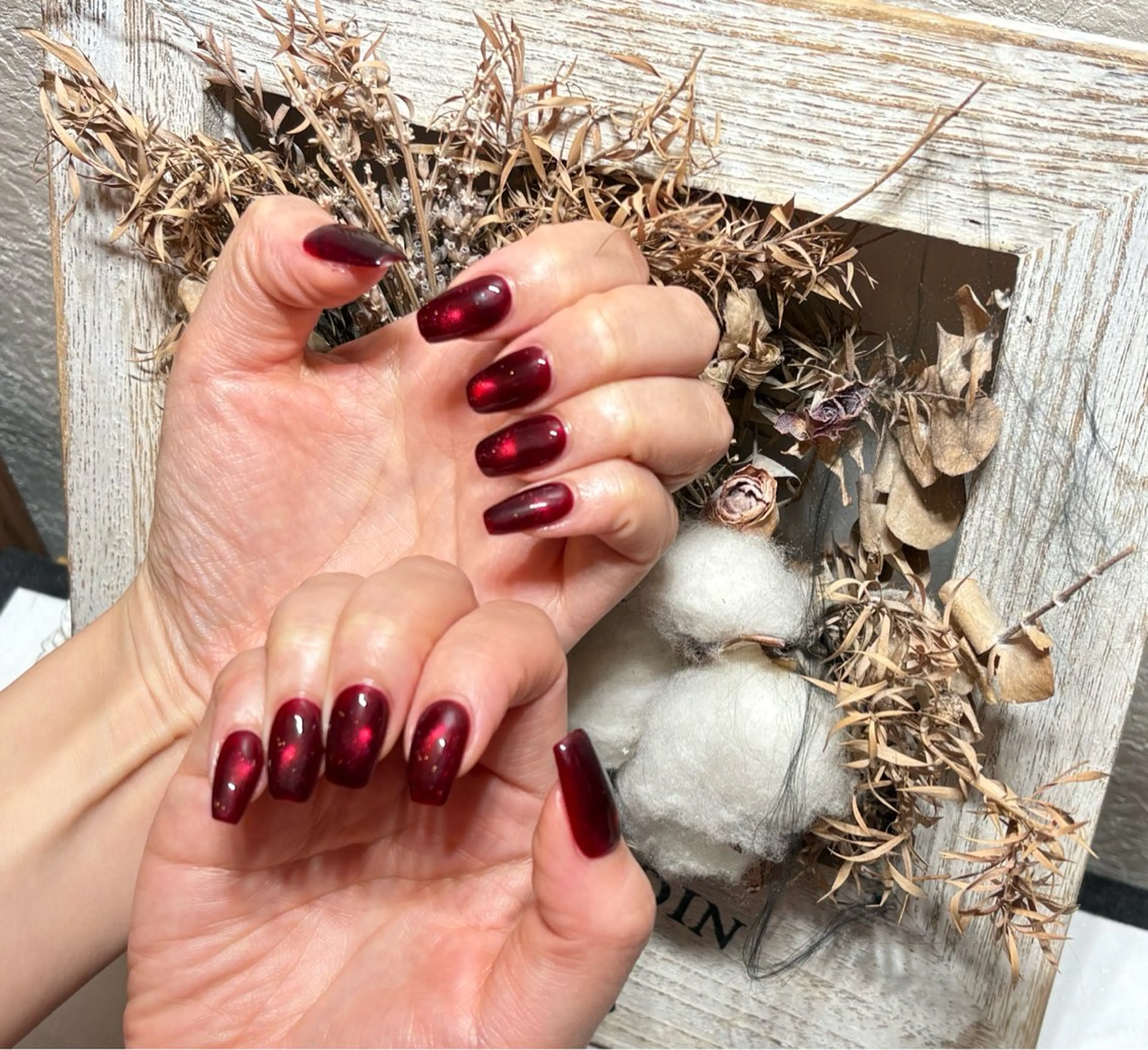 ネイル アートネイル フットネイル ジェルネイル ハート マグネットネイル Babarla Nailのネイルデザイン
