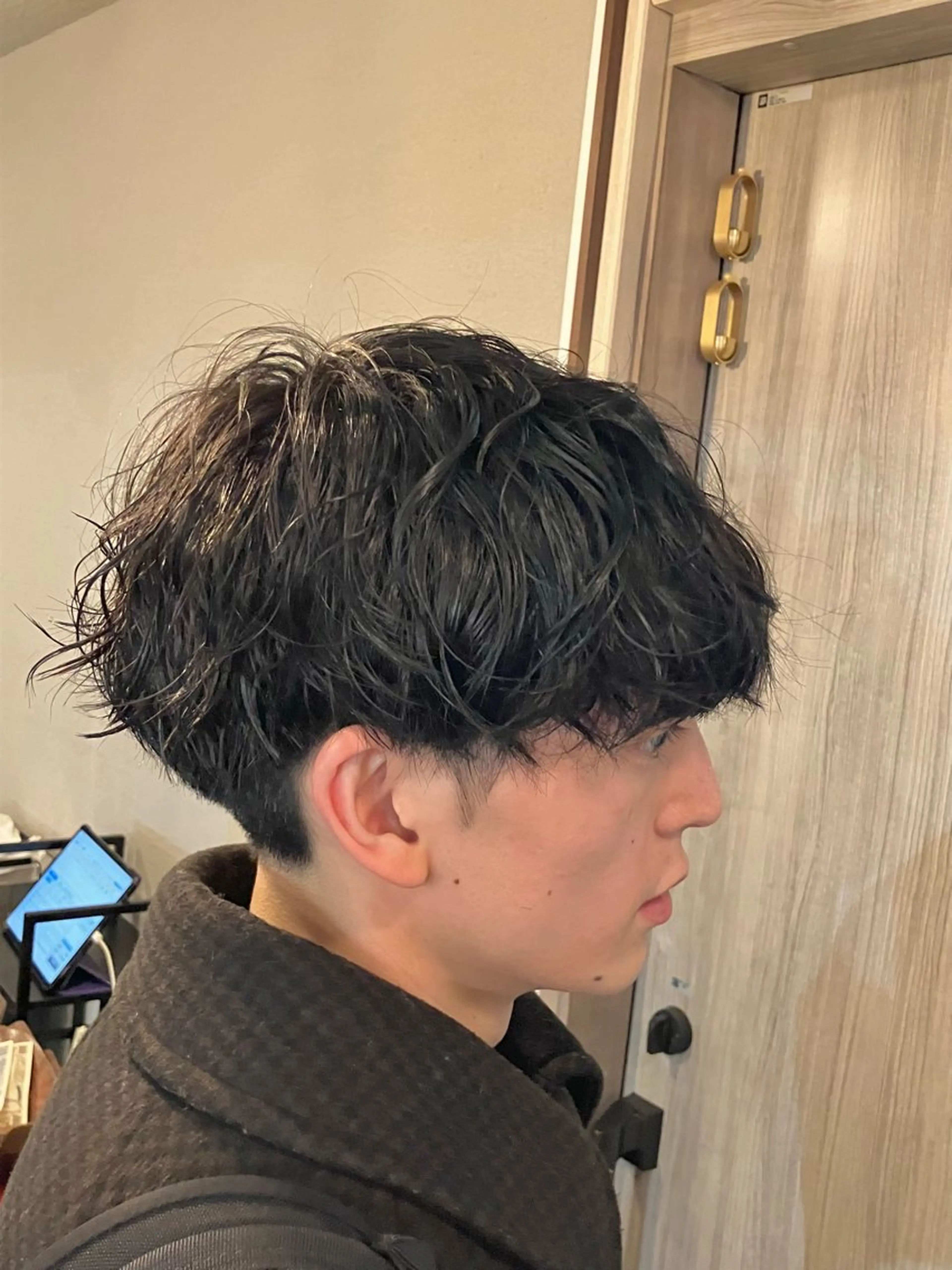 ショート メンズ メンズパーマ 波巻きパーマ メンズ/ケアパーマ /hayashiのヘアスタイル