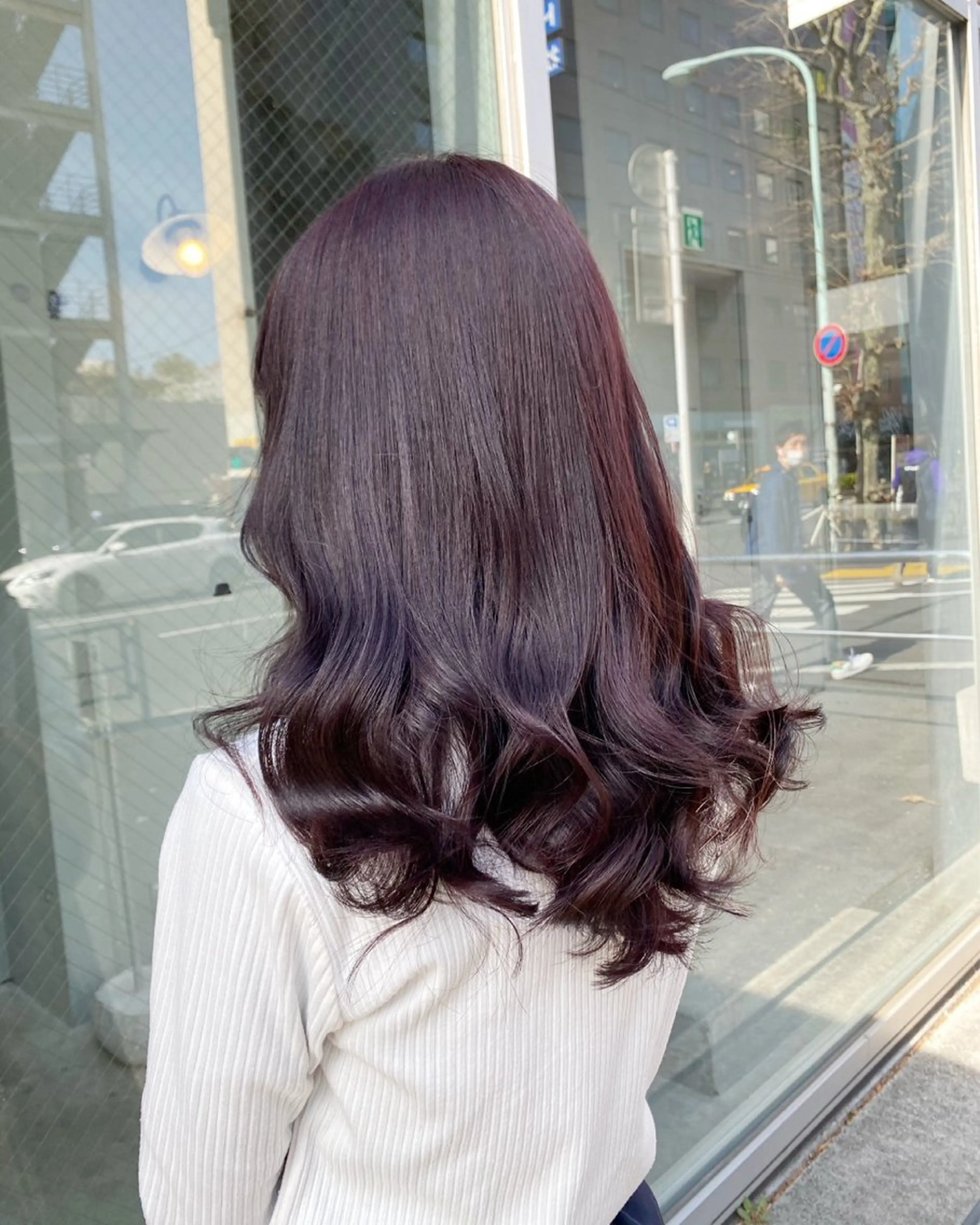 セミロング カラー 大人っぽ♡上品な暖色 ♡ブリーチなし♡のヘアスタイル