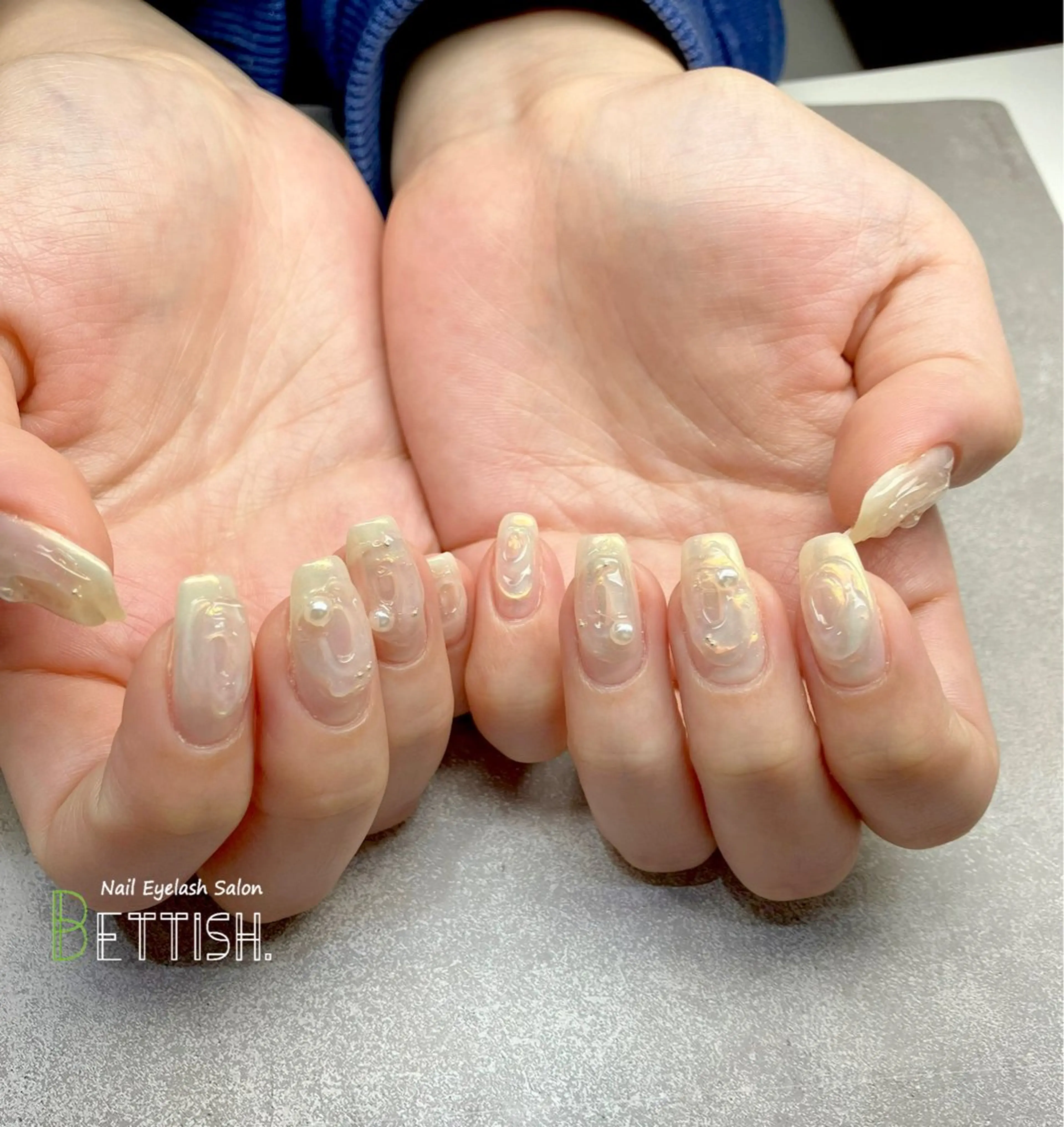 ネイル オーロラネイル キラキラネイル ミラーネイル BETTISH. KUMIKO☺︎︎のネイルデザイン