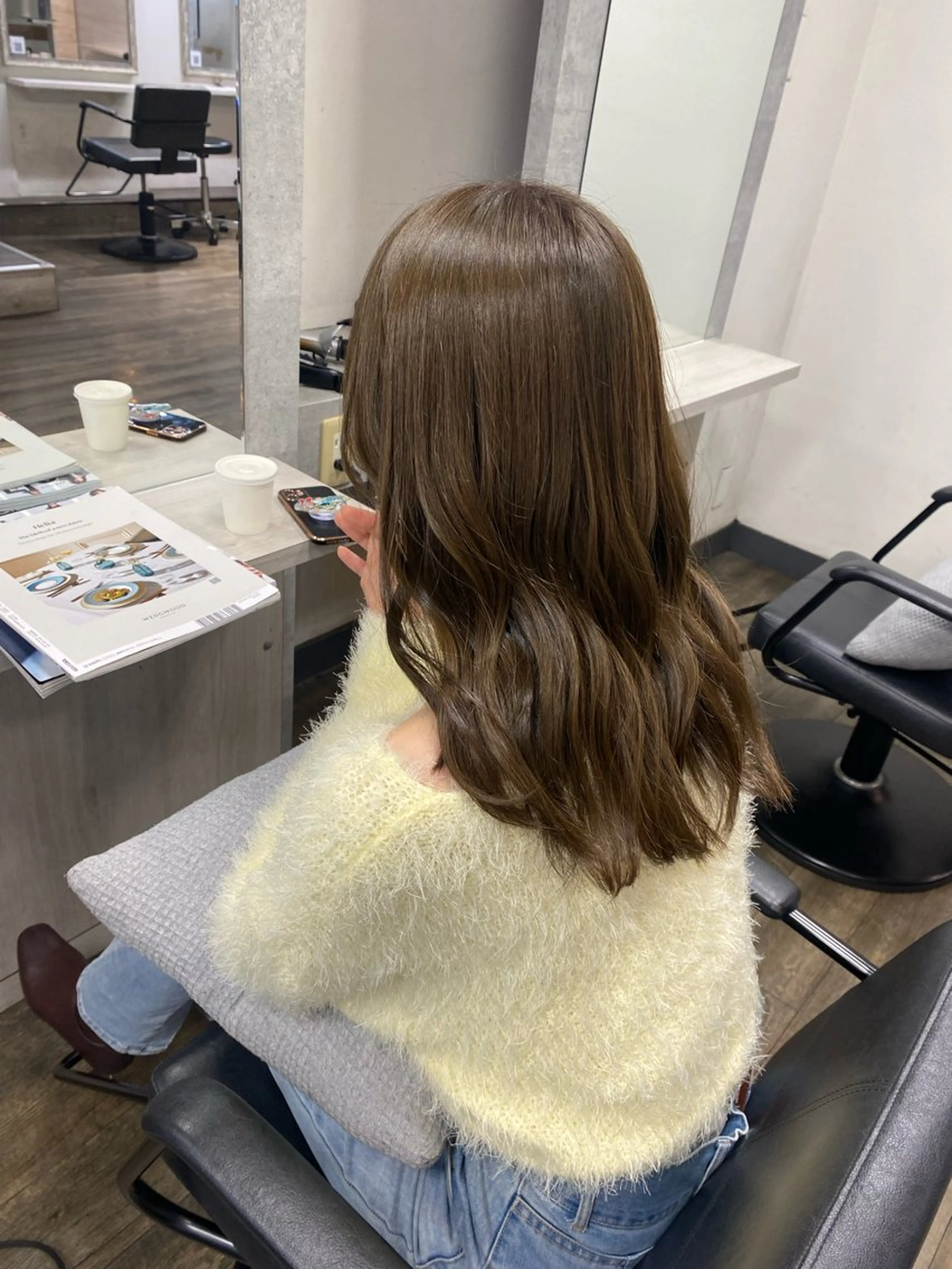 ミディアム カラー MIREI /韓国風 ショート/大阪美容室のヘアスタイル