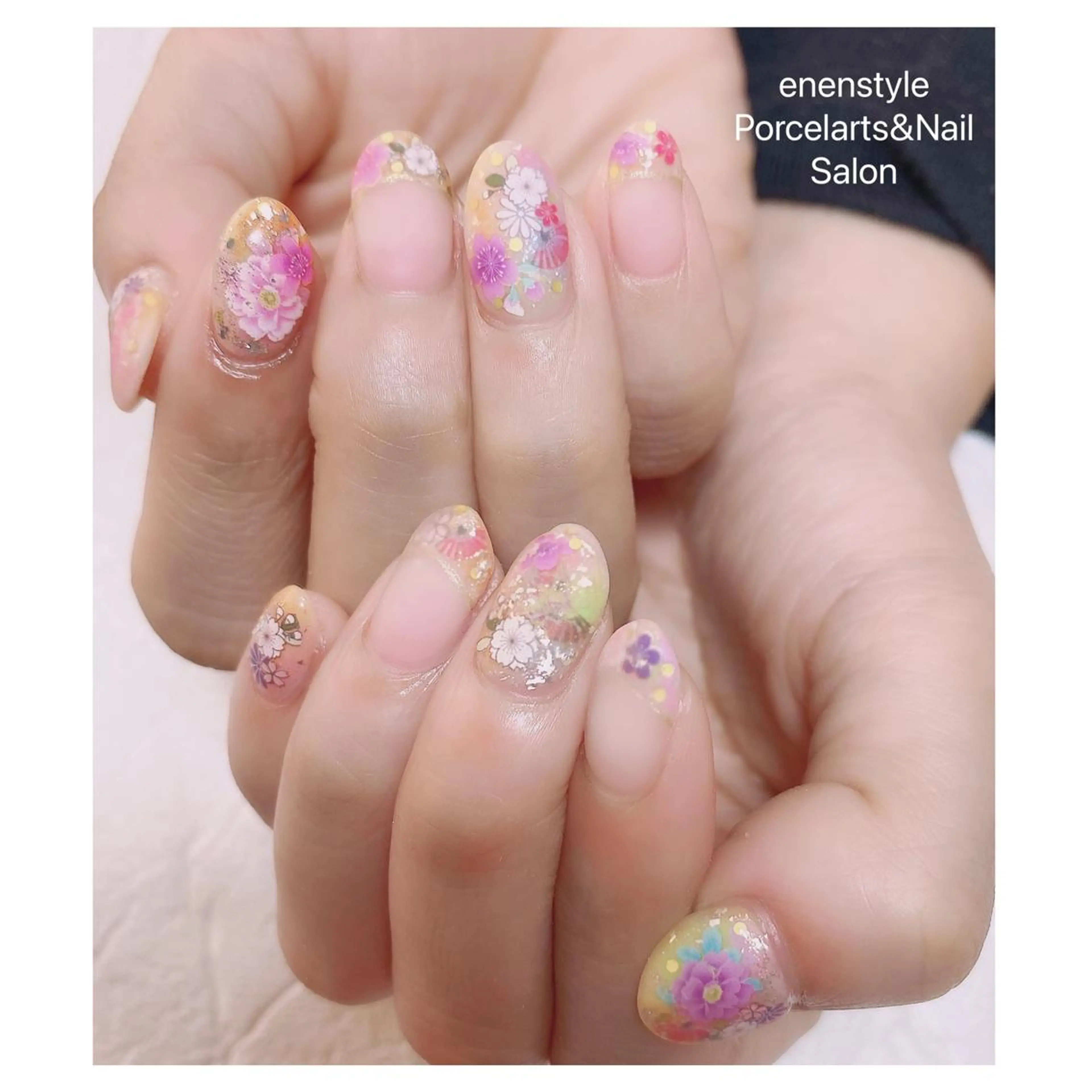 ミディアム ネイル ハンドネイル 👑enen style👑のネイルデザイン