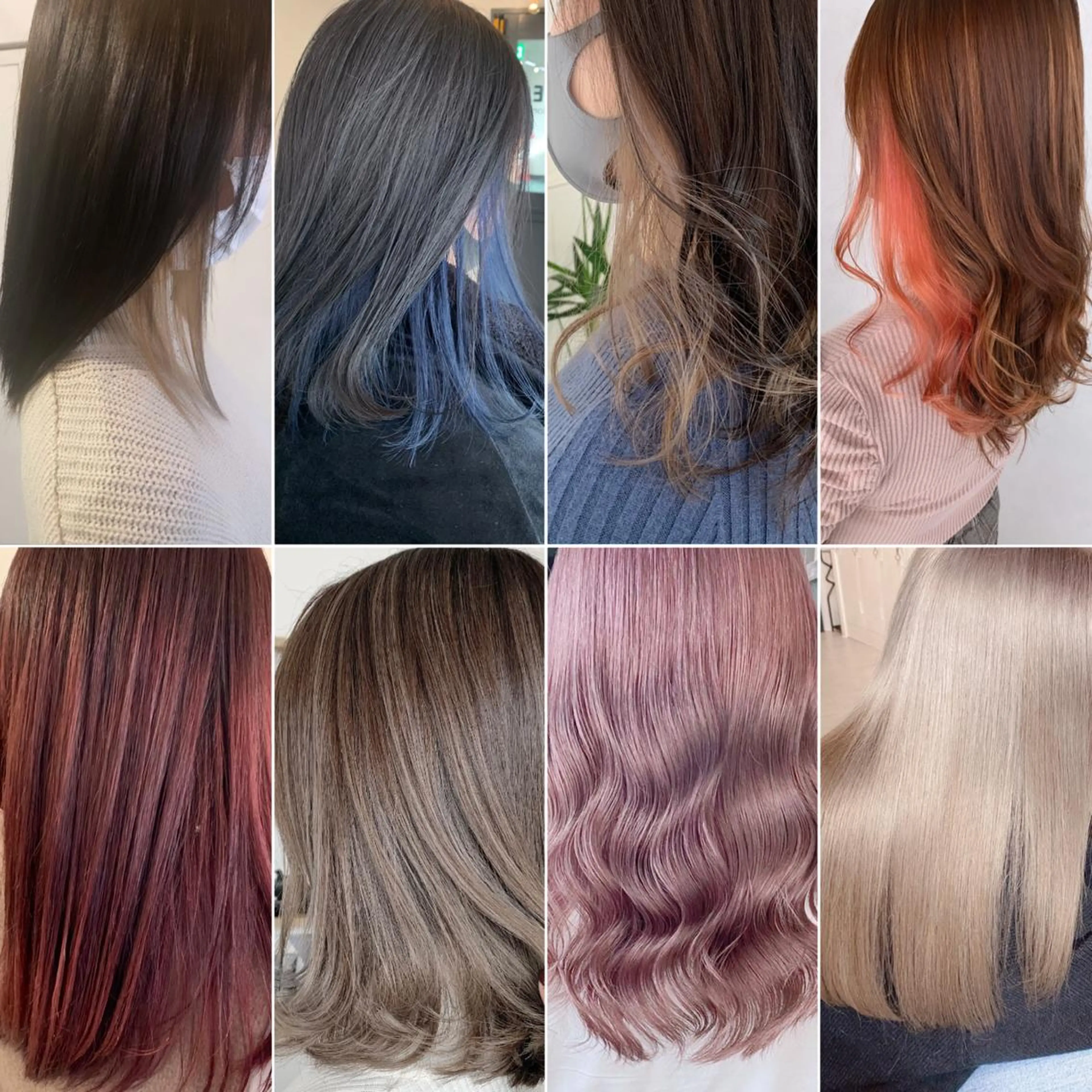 ミディアム カラー ハイトーンカラー インナーカラー 🌸MAYU🌸 ハイトーン➕レイヤーのヘアスタイル