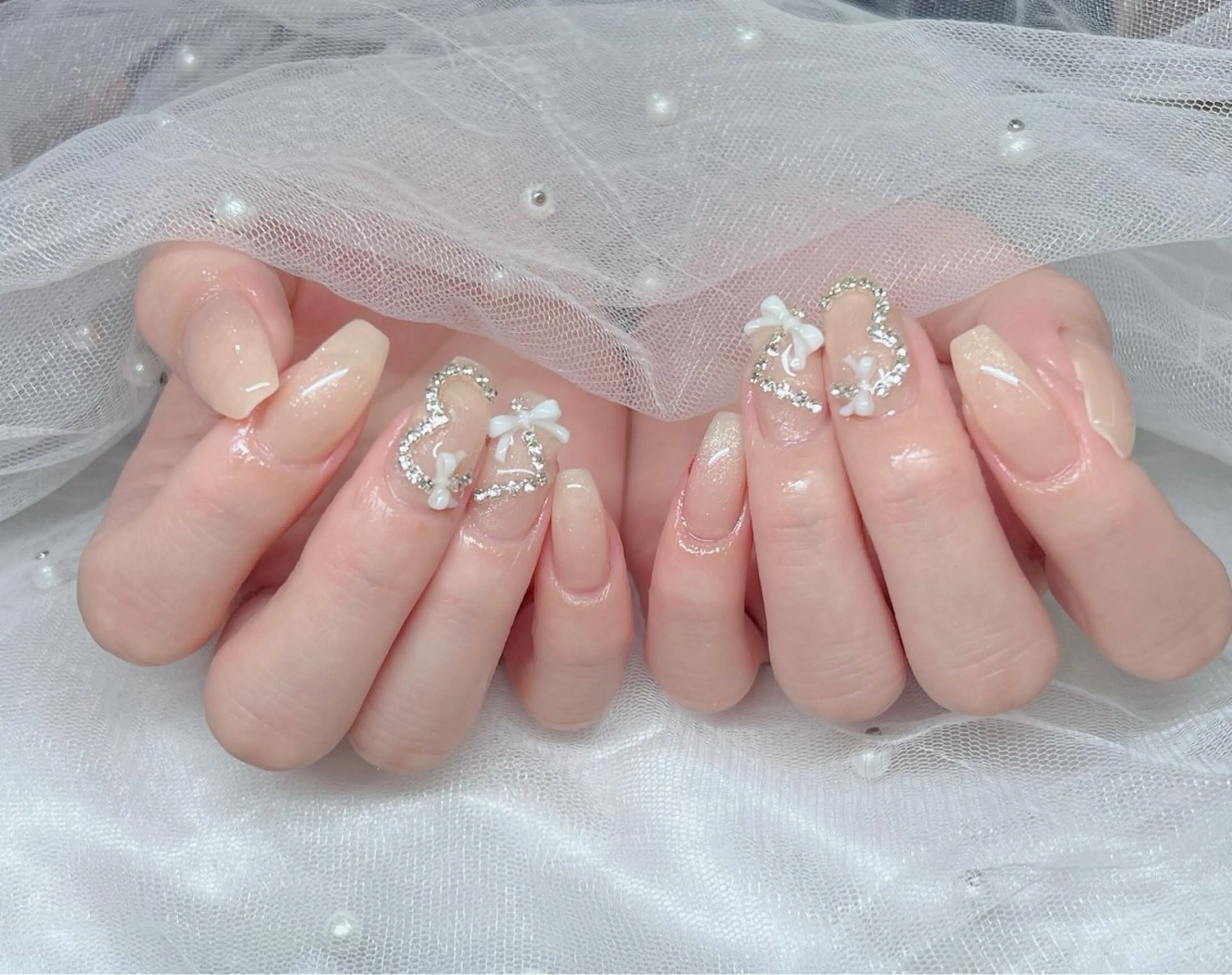 ネイル 🎀PG🩵 ネイルサロンのネイルデザイン