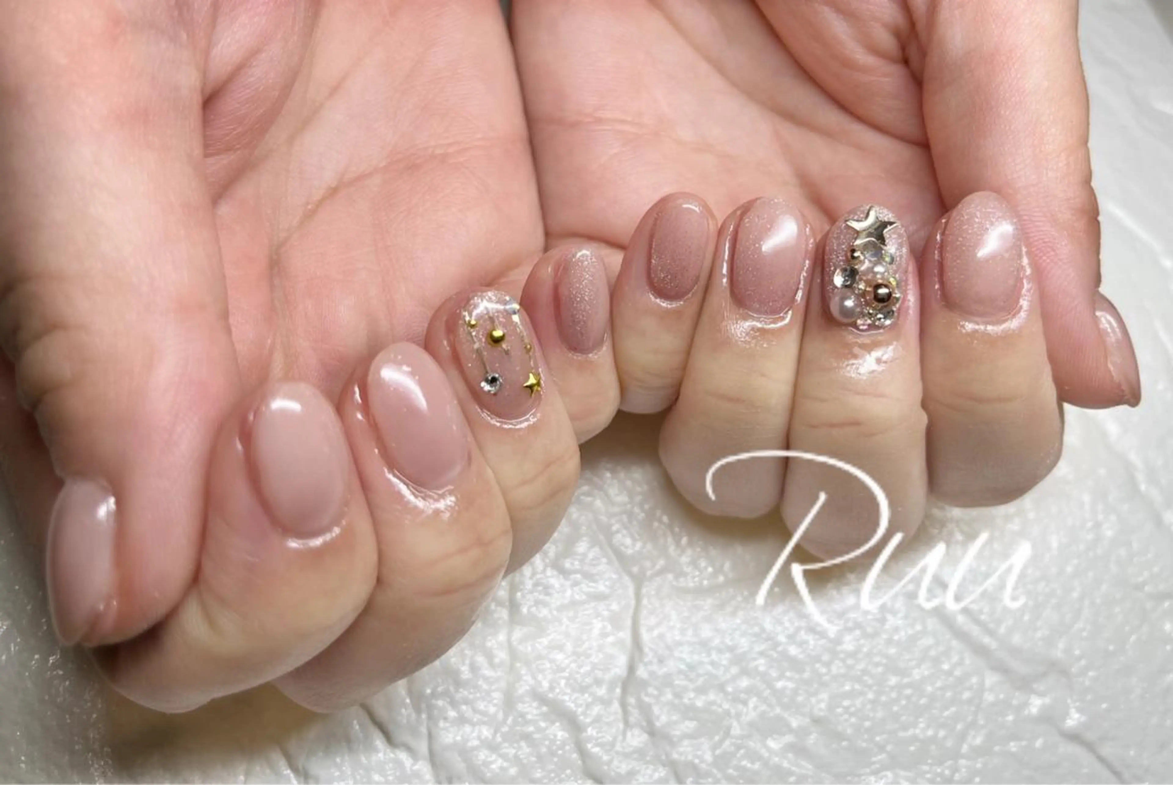 ネイル アートネイル フットネイル フレンチネイル キラキラネイル 韓国ネイル Nail salon Ruuのネイルデザイン