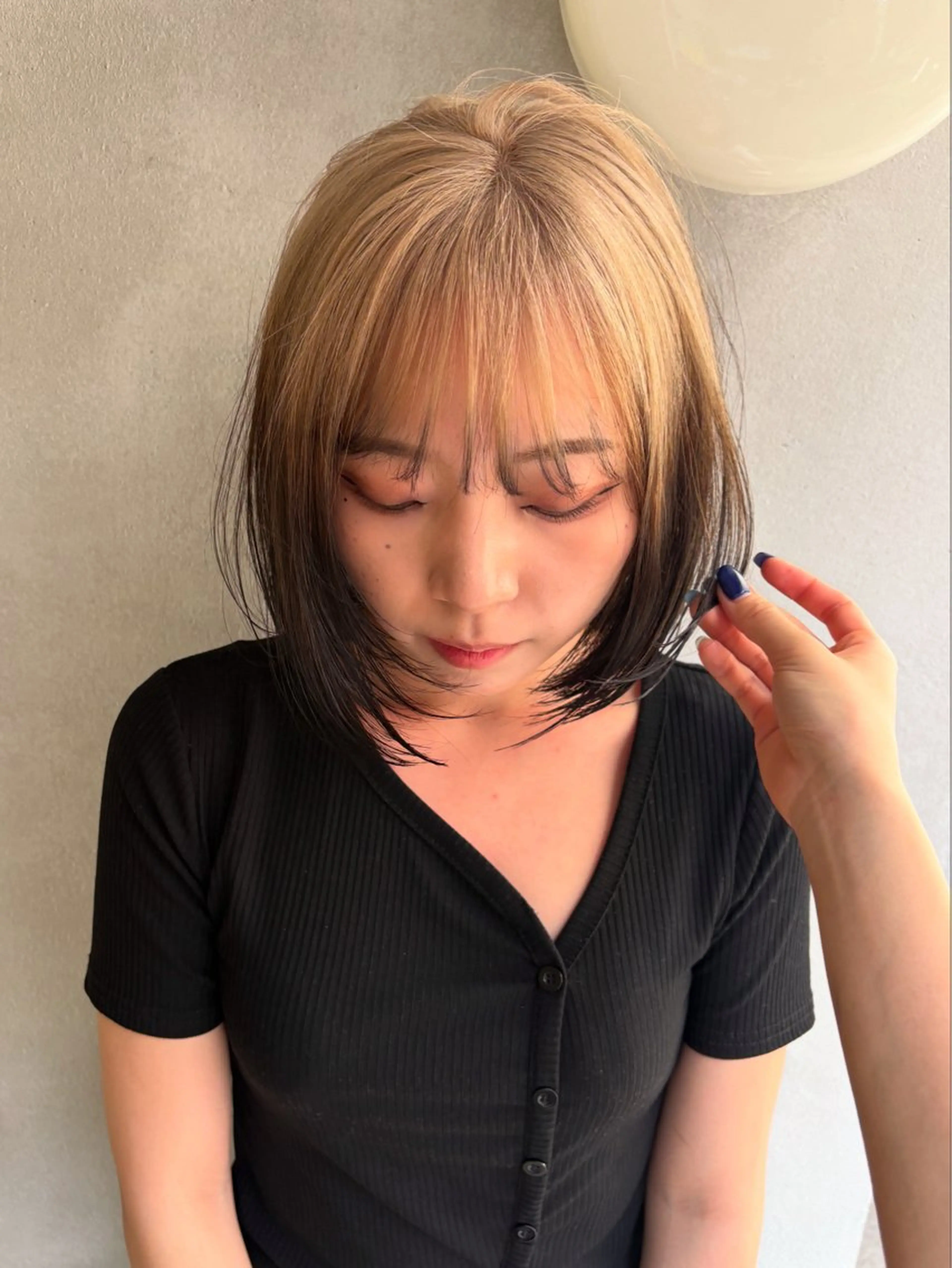 ショート ヘアカラー トリートメント ヘアセット ブリーチモデル/ カットモデル/Riaのヘアスタイル