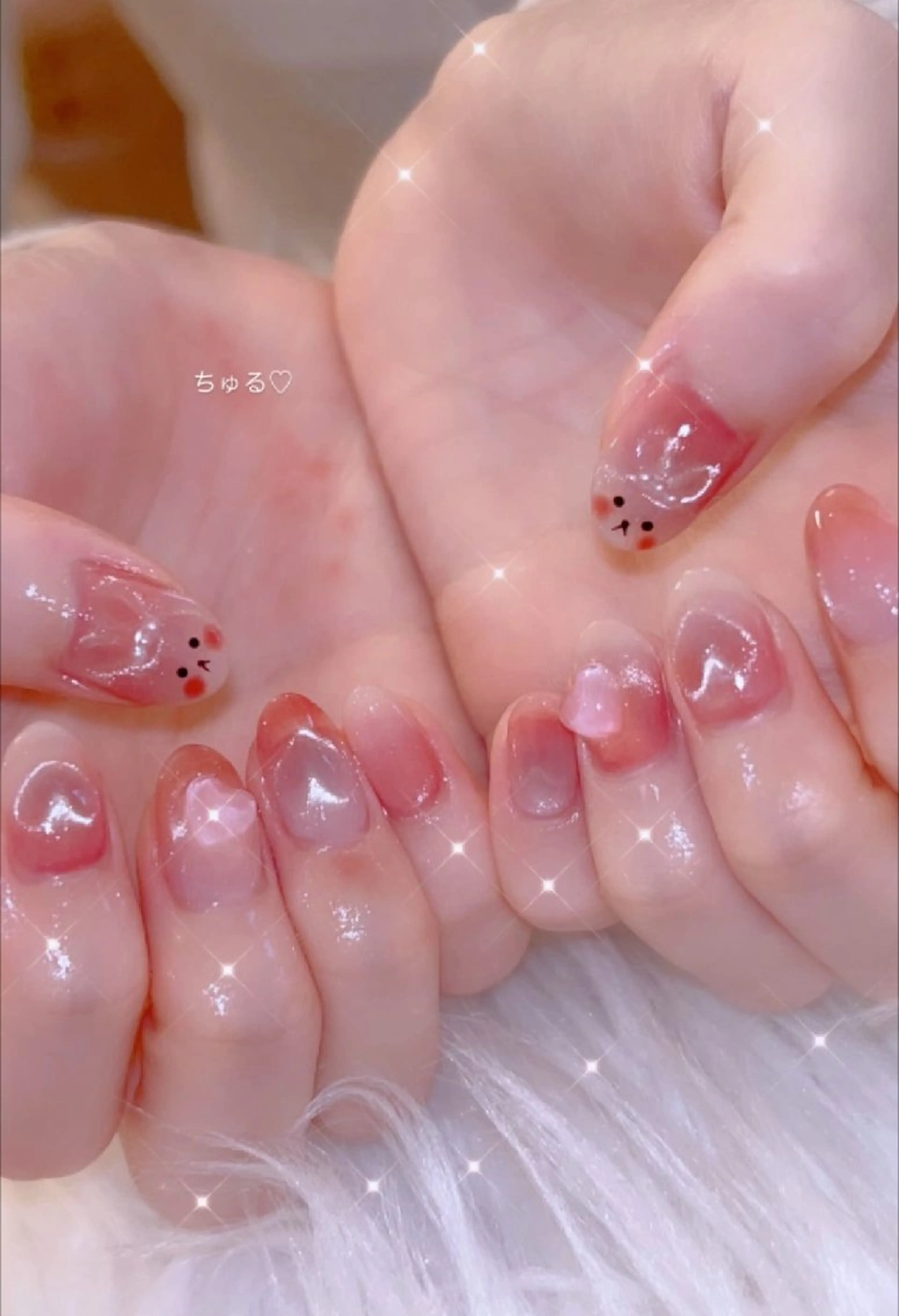 ネイル アートネイル 春ネイル ワンホンネイル ハンドネイル I LOVE ME NAIL.｡.:*♡のネイルデザイン