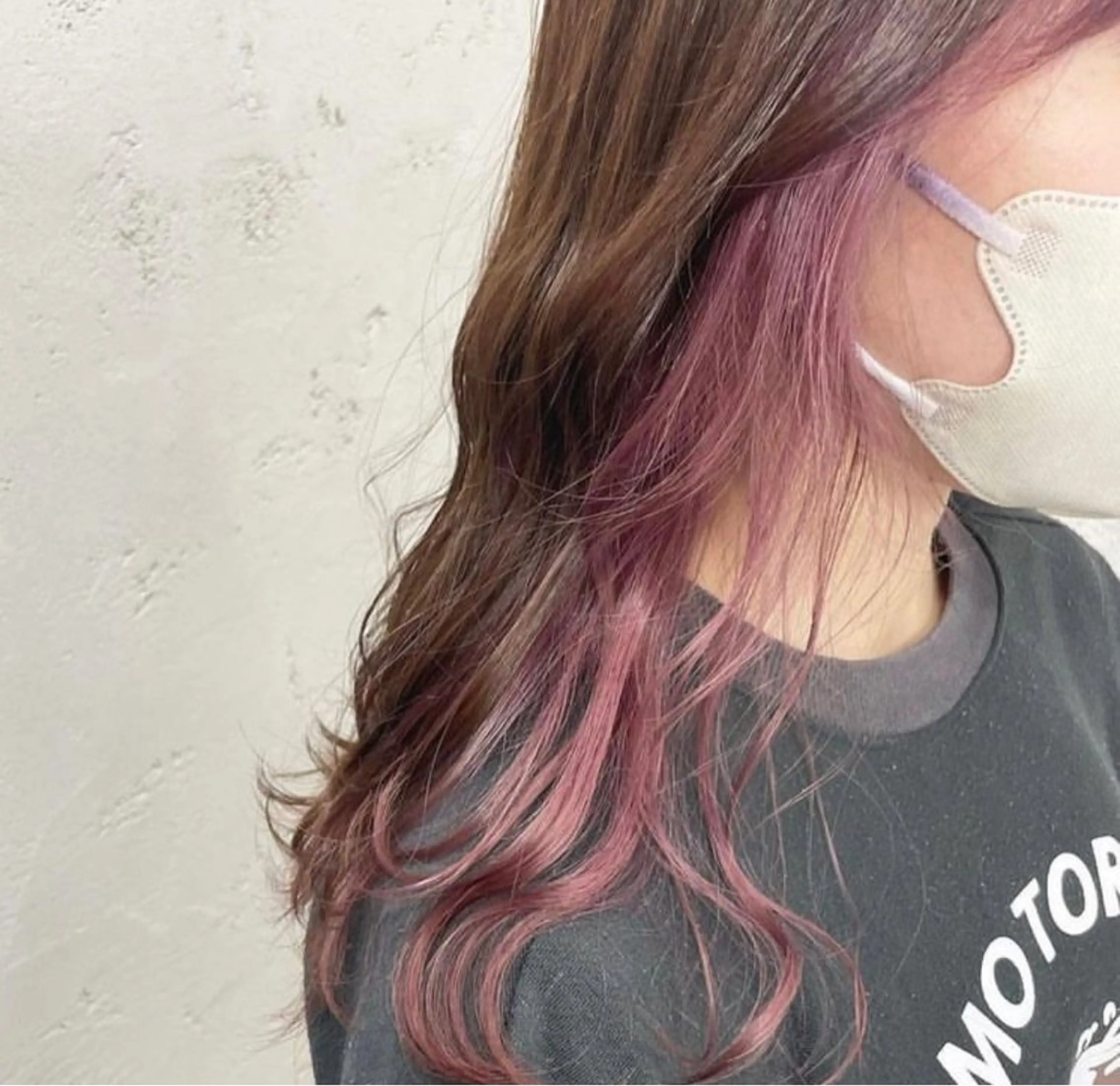 セミロング 艶髪ブリーチカラー 💗manaka💗のヘアスタイル