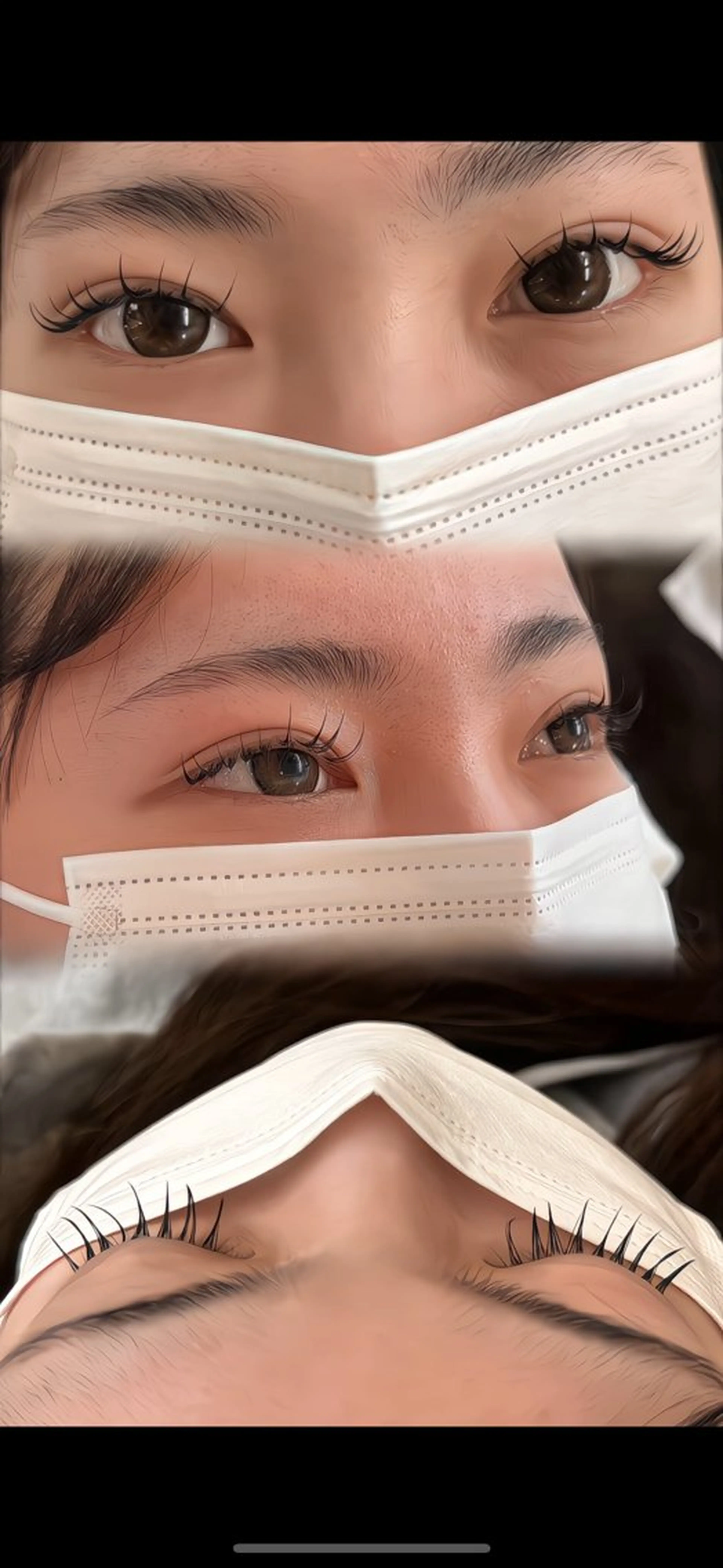 マツエク・マツパ 🤍束感マツエク /難波/moe/🤍のマツエク・マツパデザイン