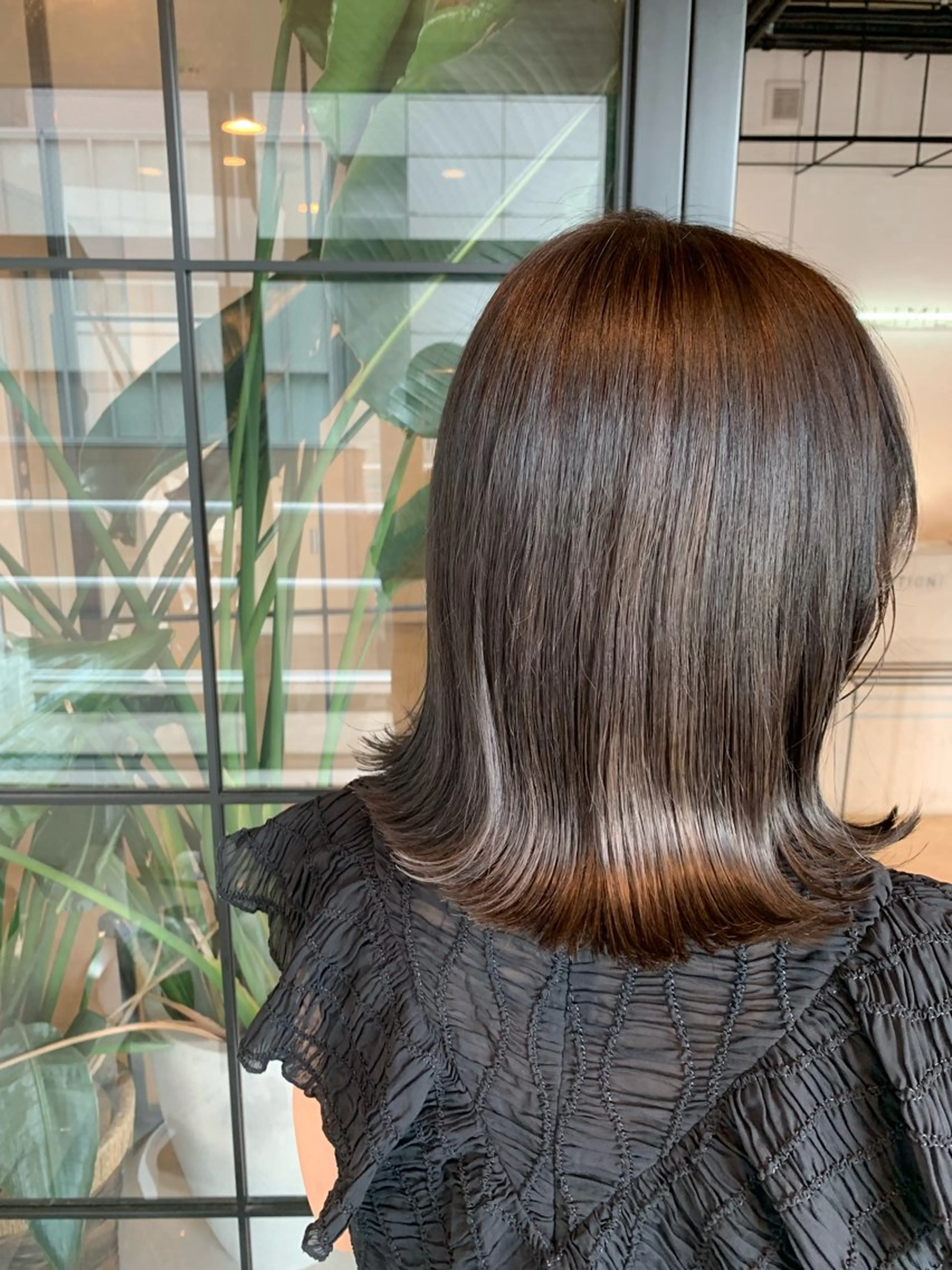 ミディアム カラー ベージュカラー🌿 新潟駅/青木結月のヘアスタイル