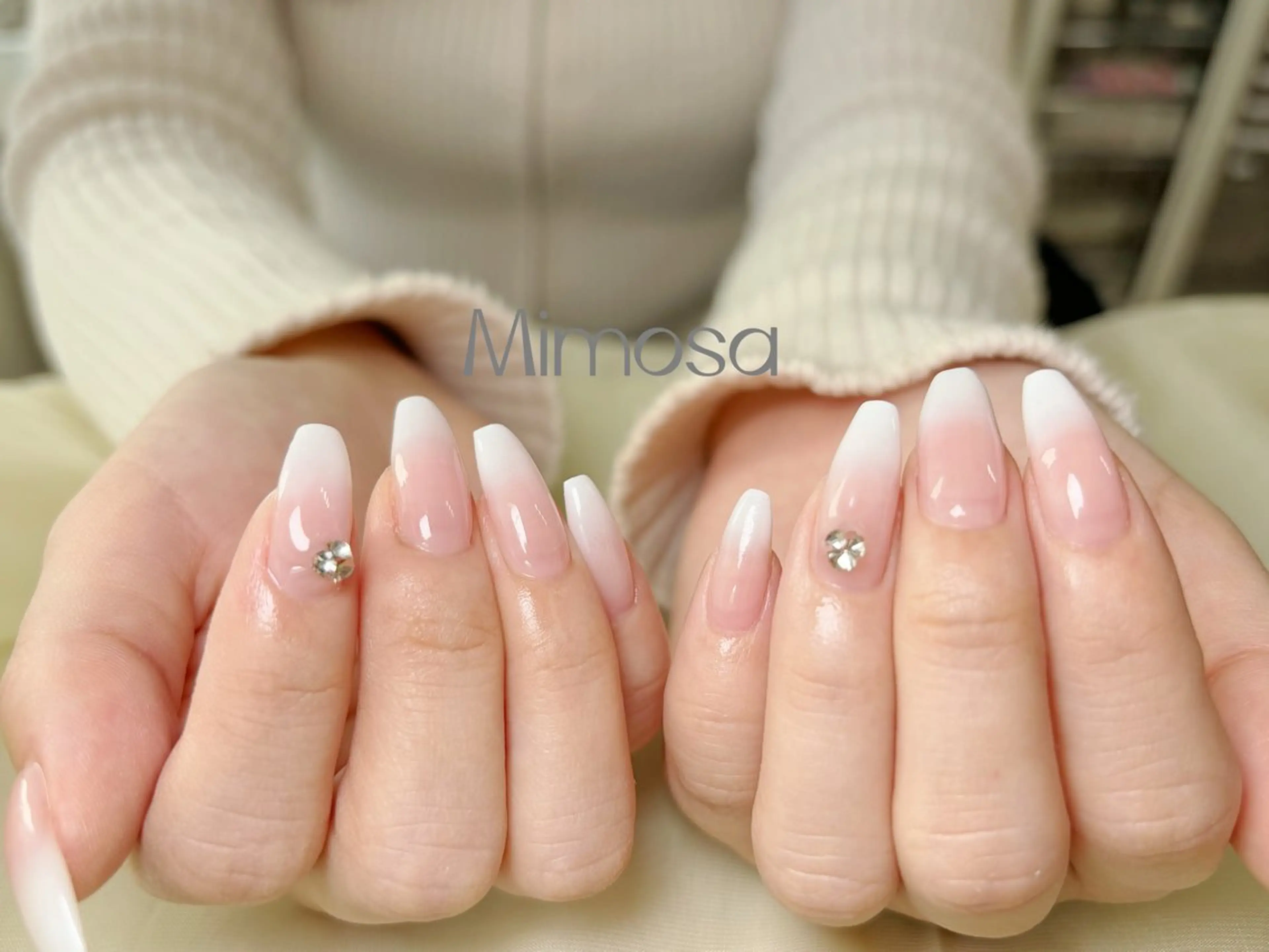 【HAND】ベイビーブーマー&カラーラデーション💗ベースあり✨の写真