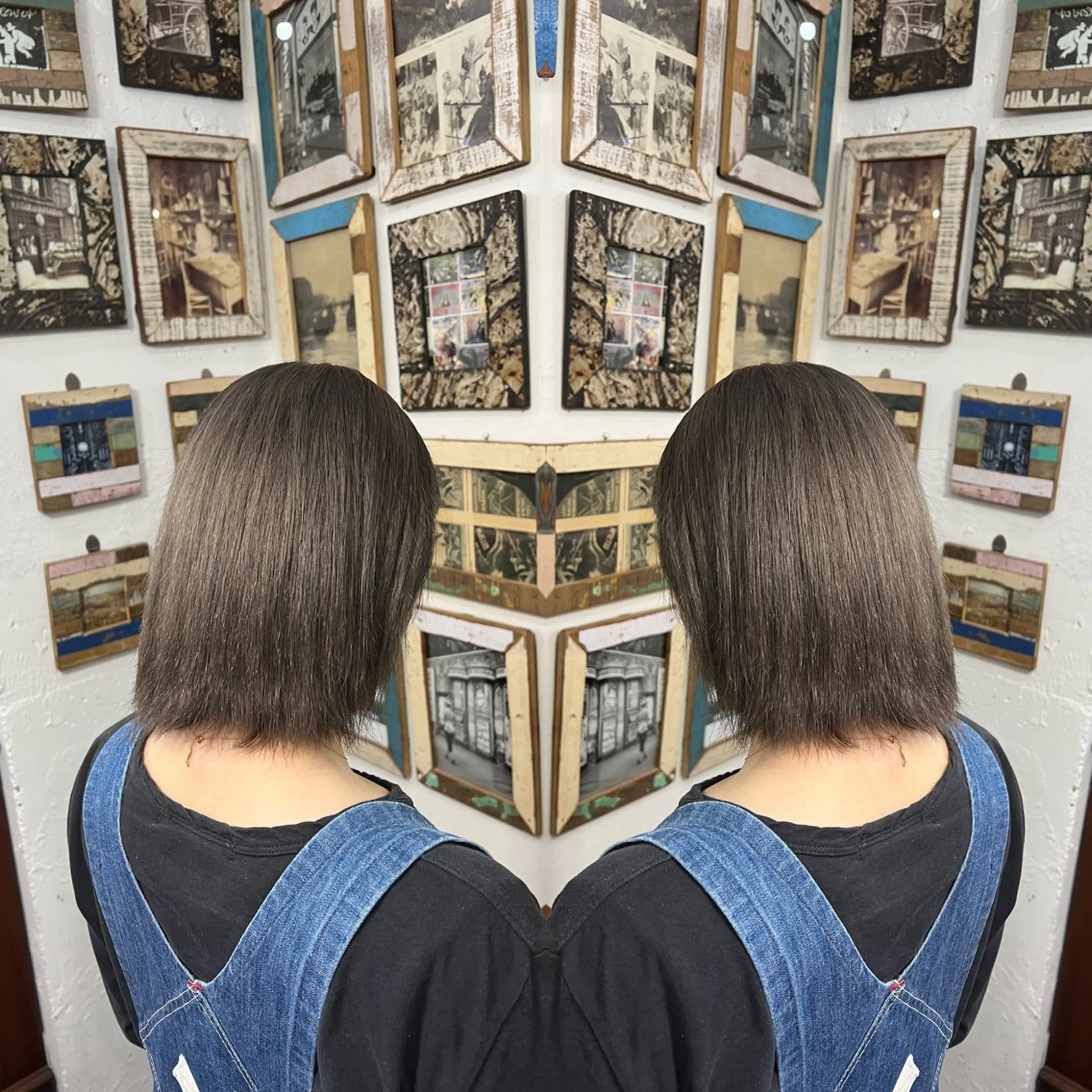 ショート カラー ハイライト/レイヤー /ハイトーン/AOIのヘアスタイル