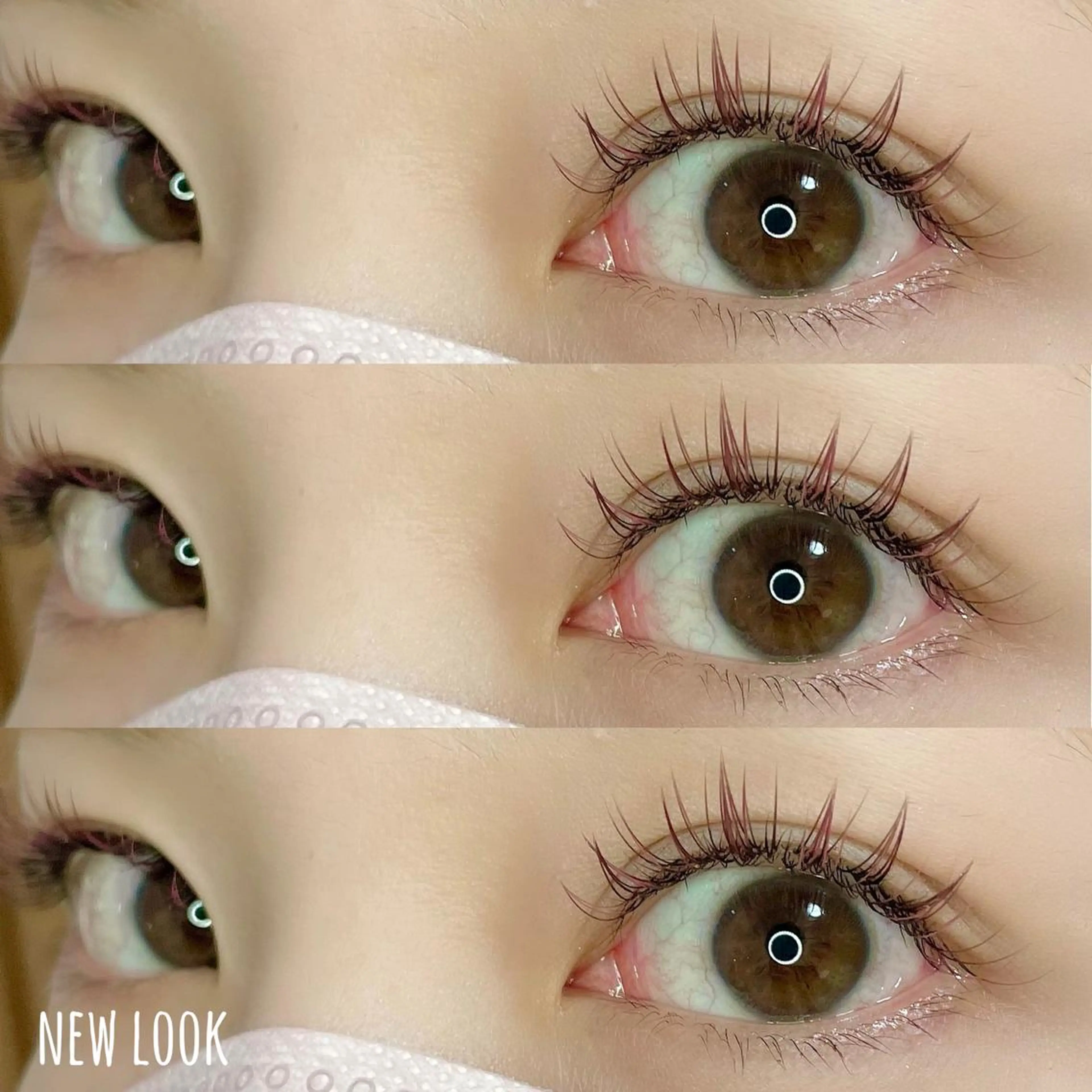 マツエク・マツパ カラーマツエク フラットラッシュ NEW LOOKのマツエク・マツパデザイン