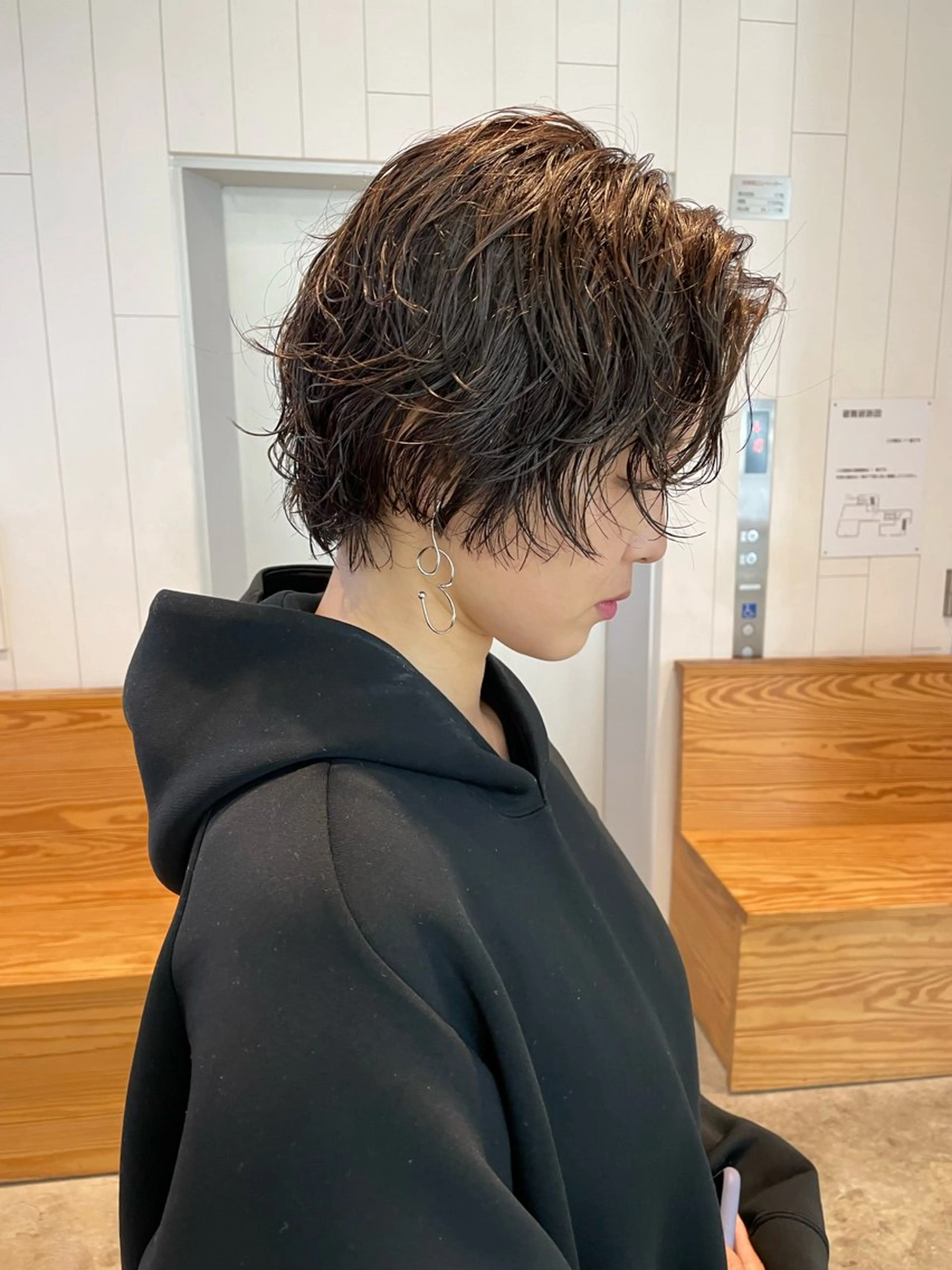 ショート パーマ ショートヘア カット パーマ トリートメント パーマ/パーマ落とし 【Kouta】のヘアスタイル