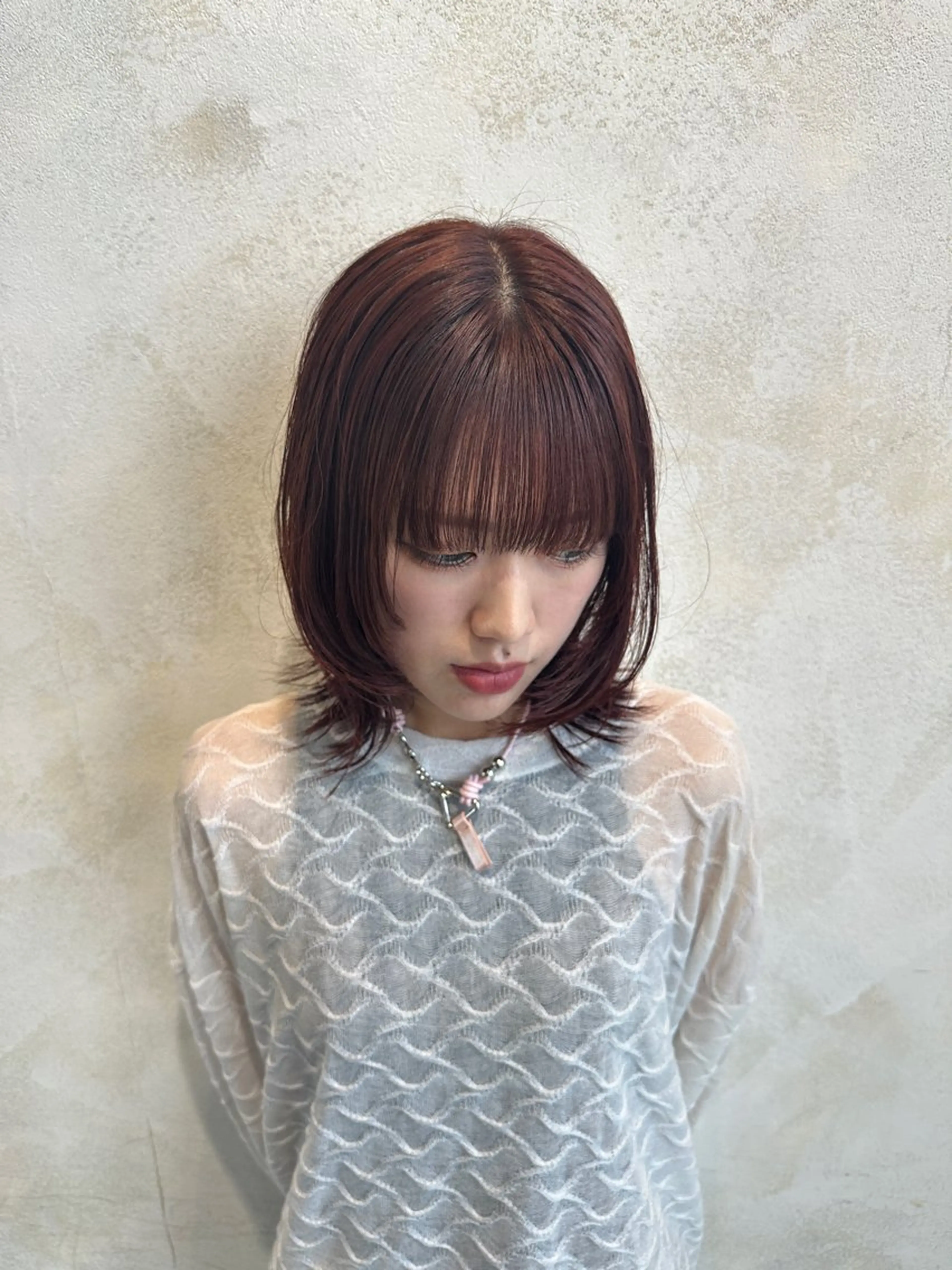 ミディアム カラー ✨髪質改善/ 縮毛矯正✨ケント🌳のヘアスタイル