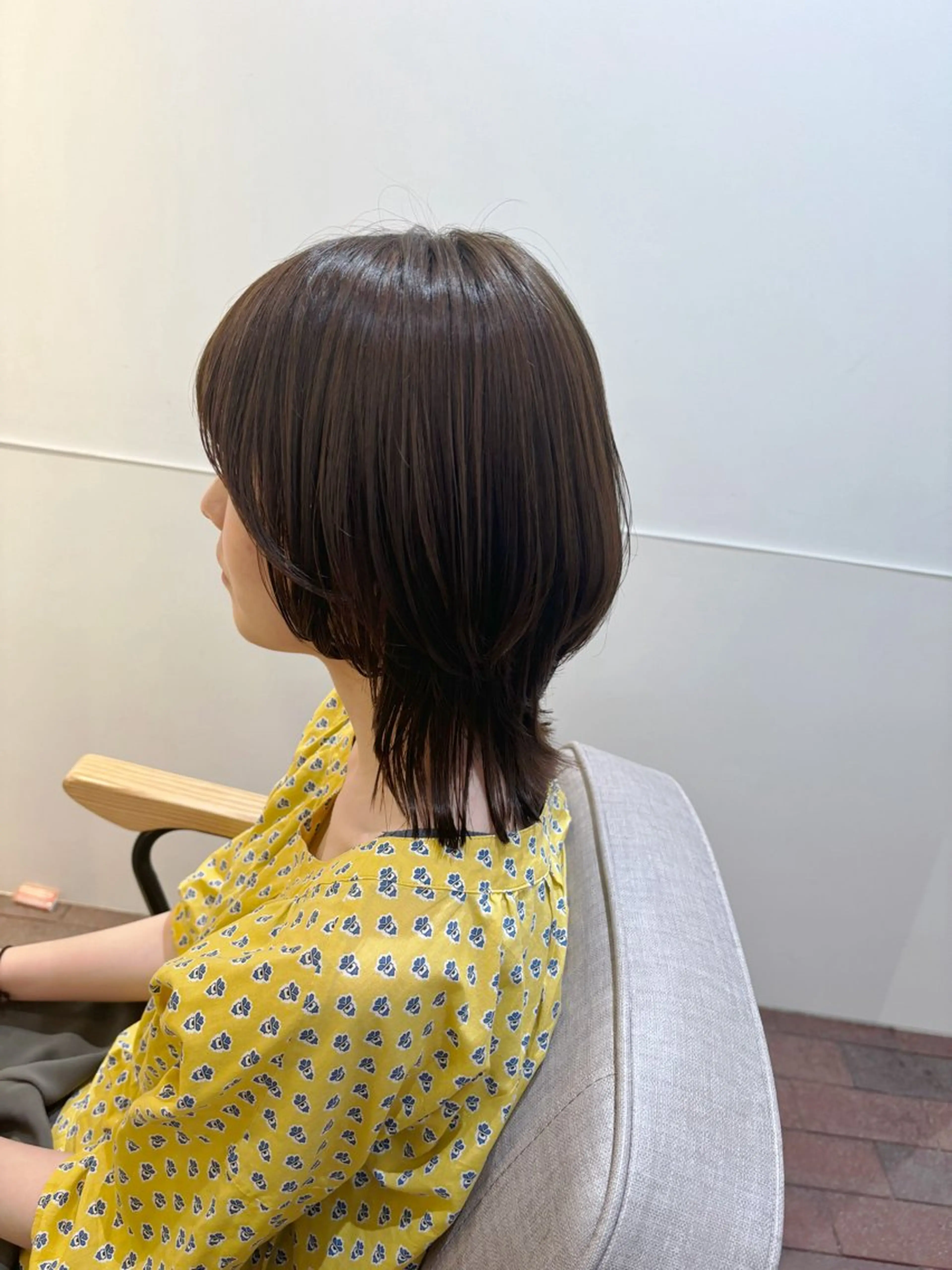 ミディアム カラー ベージュカラー ウルフカット カット ヘアカラー トリートメント マンツーマン 縮毛矯正/マユコのヘアスタイル