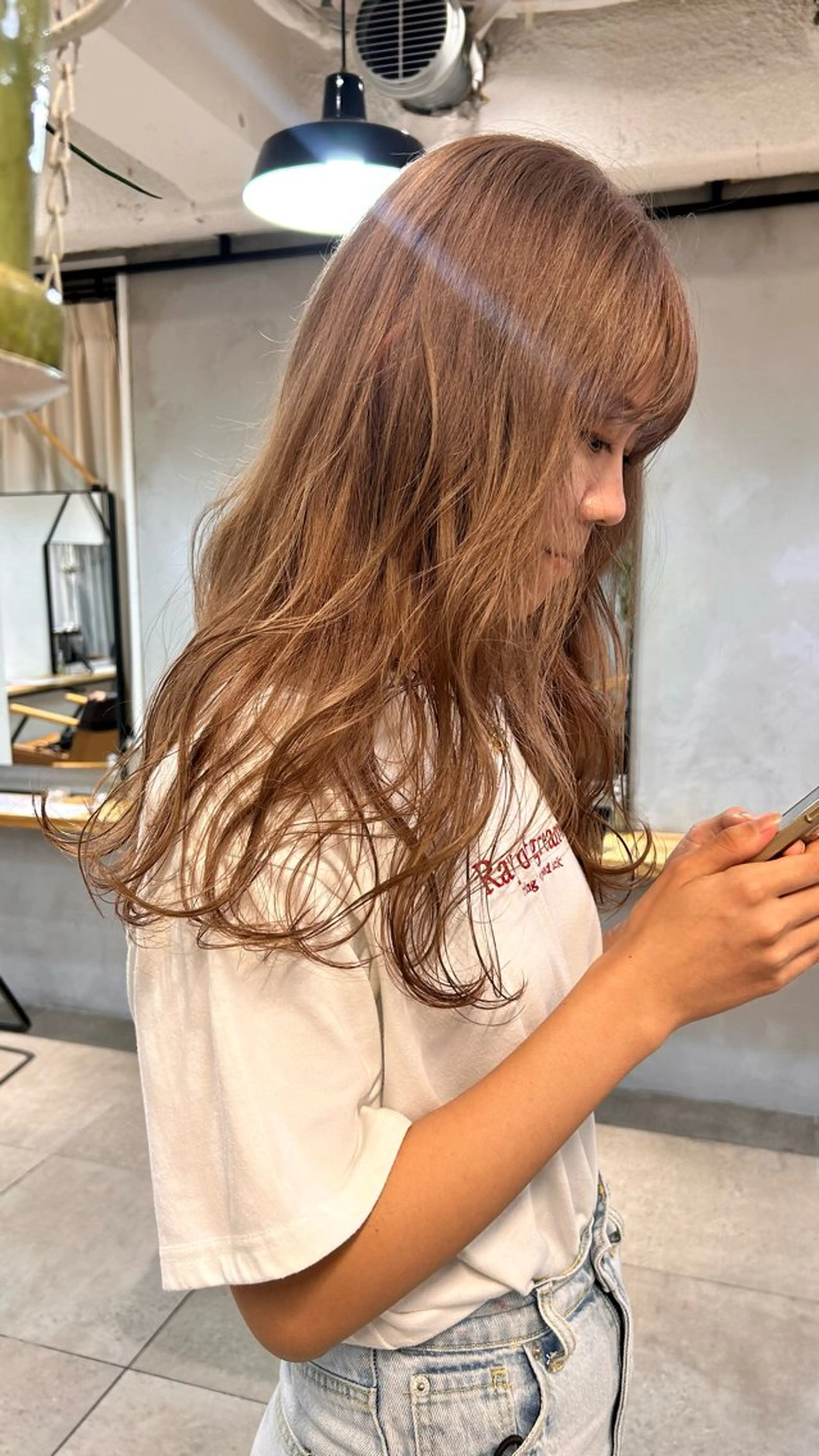 ミディアム カラー じゅわっと暖色カラー 🍊Moemiのヘアスタイル