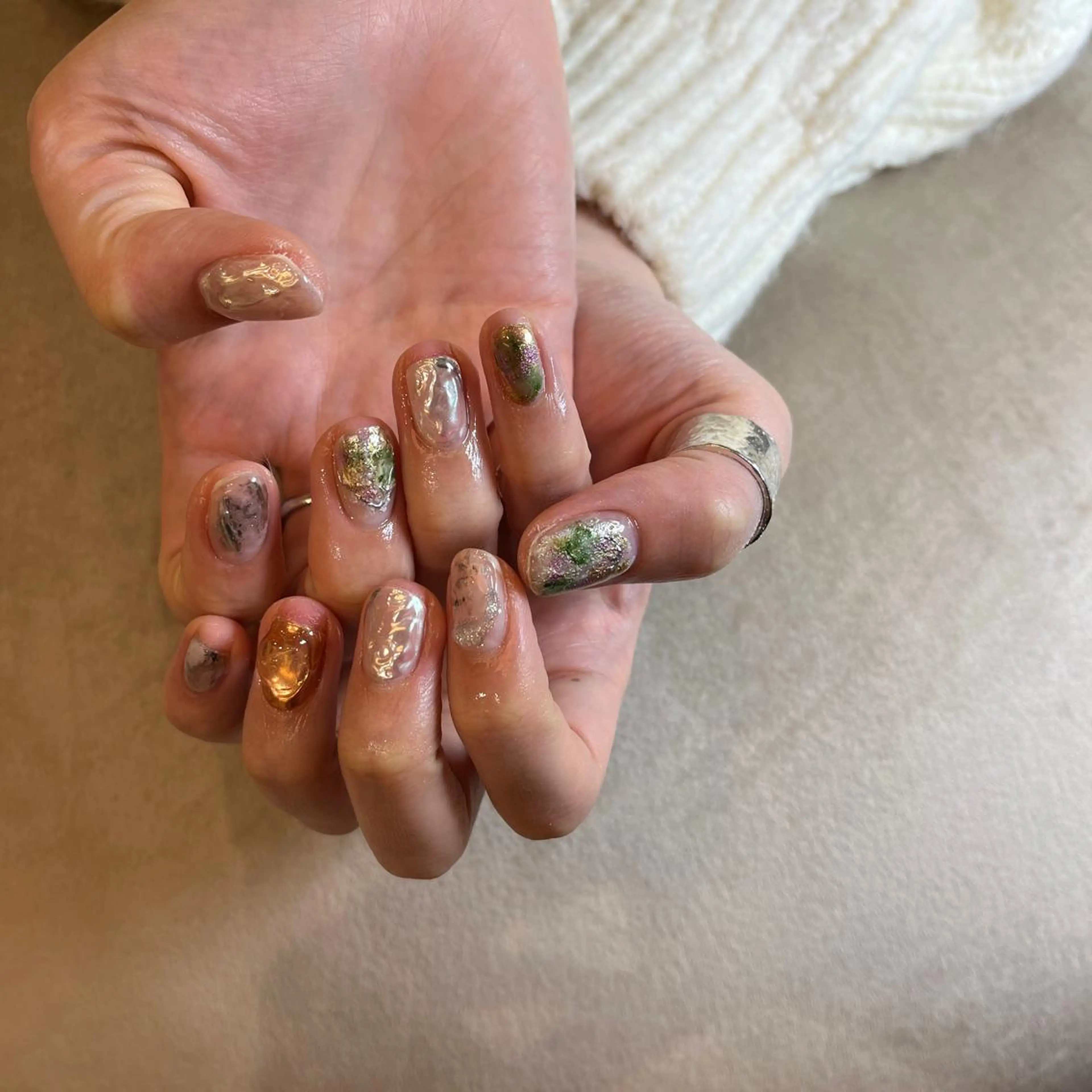 ネイル フリーランス¨̮⃝ ネイリストOKADAのネイルデザイン